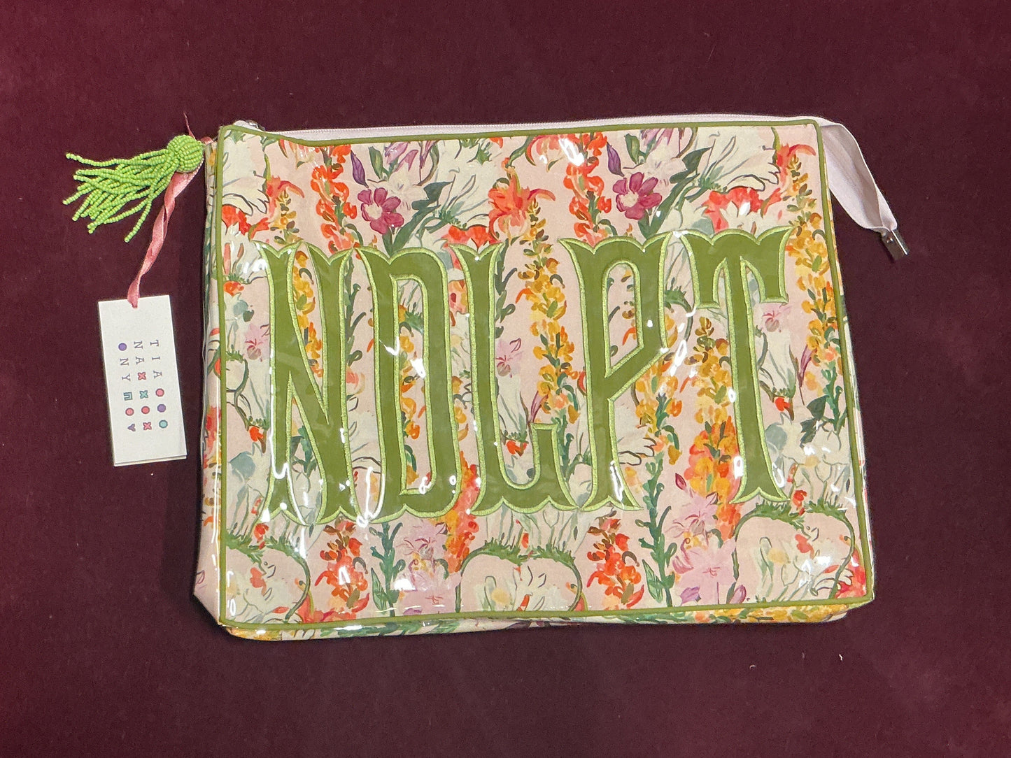 "NDLPT" Floral Jumbo Project Bag