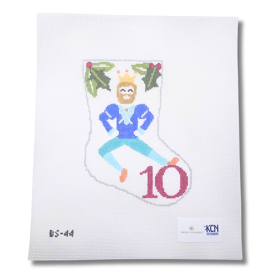 10 Lords a Leaping August Trunk Show-Needlepoint Canvas-KCN Designers-The Pepper Pot Barrington, IL