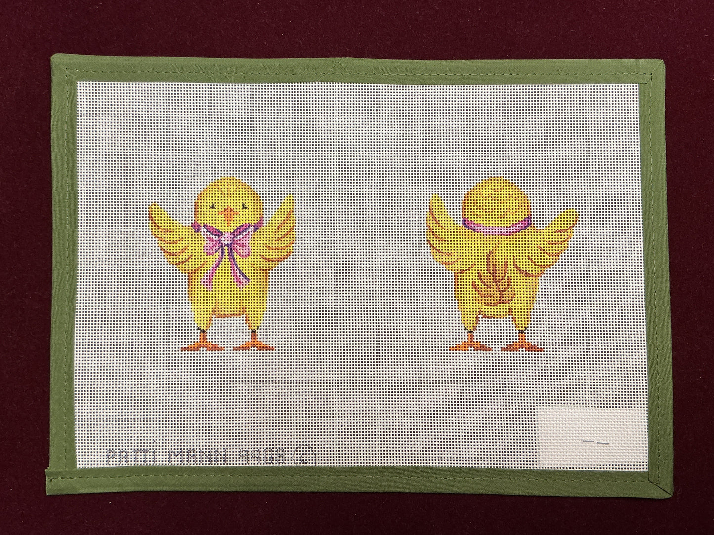 2-sided Chick-Needlepoint Canvas-Patti Mann-The Pepper Pot Barrington, IL