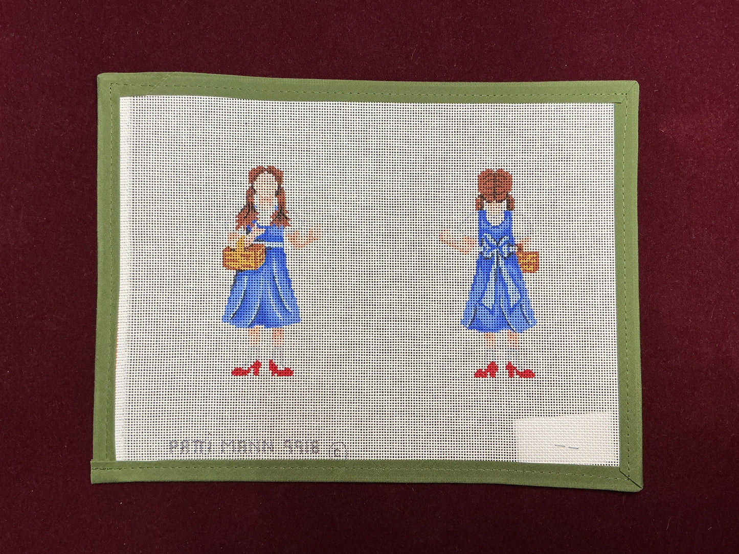 2-sided Dorothy-Needlepoint Canvas-Patti Mann-The Pepper Pot Barrington, IL