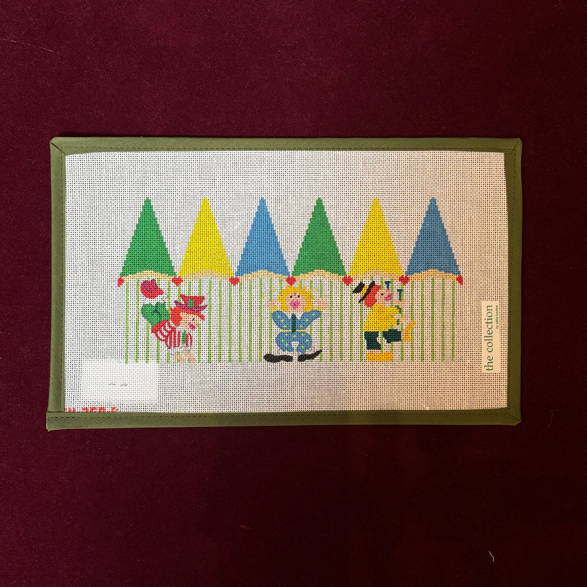 3-D Circus Tent with Clowns-Needlepoint Canvas-The Collection Designs-The Pepper Pot Barrington, IL