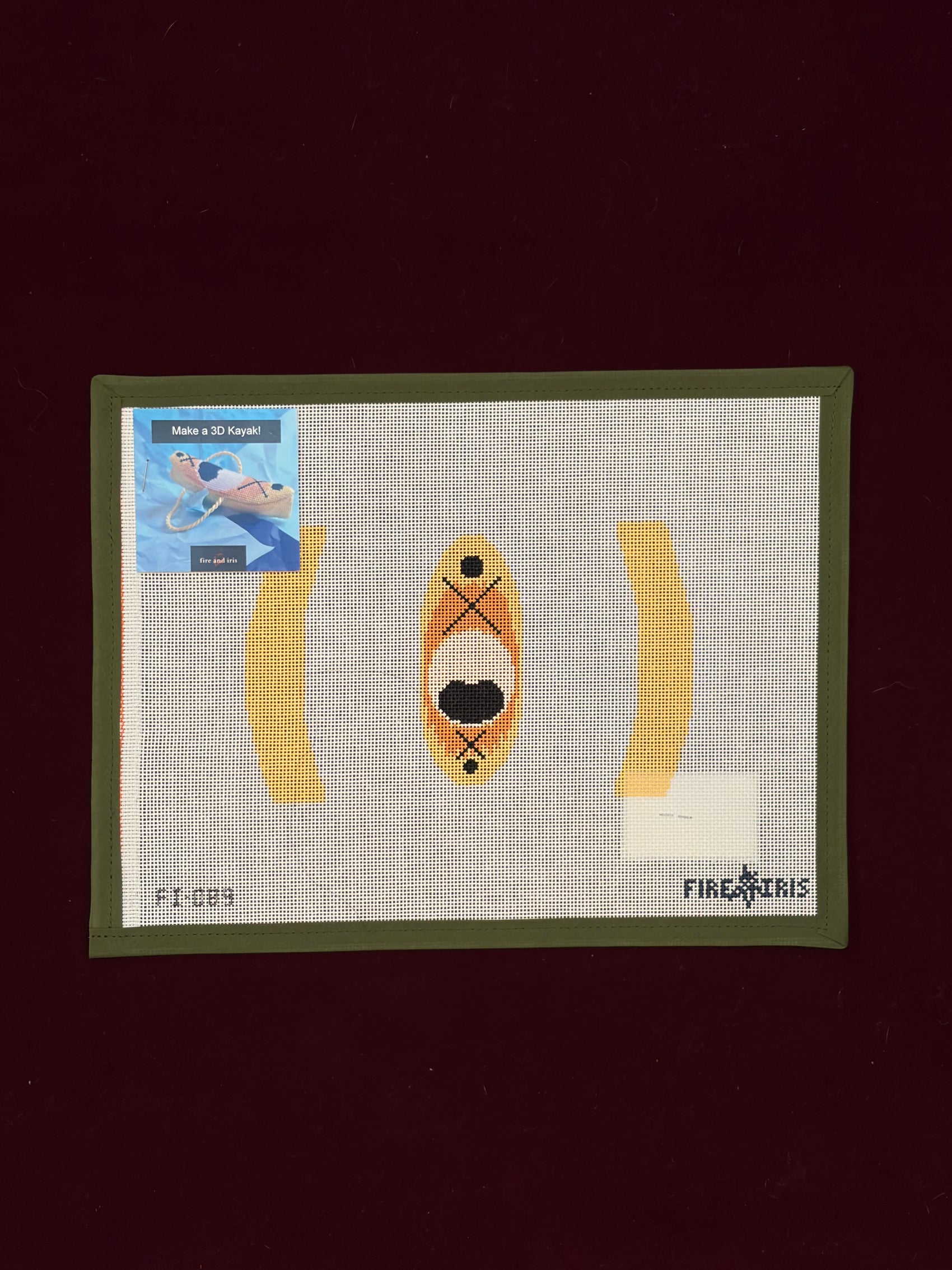 3D Kayak-Canvas-Fire & Iris Designs-The Pepper Pot