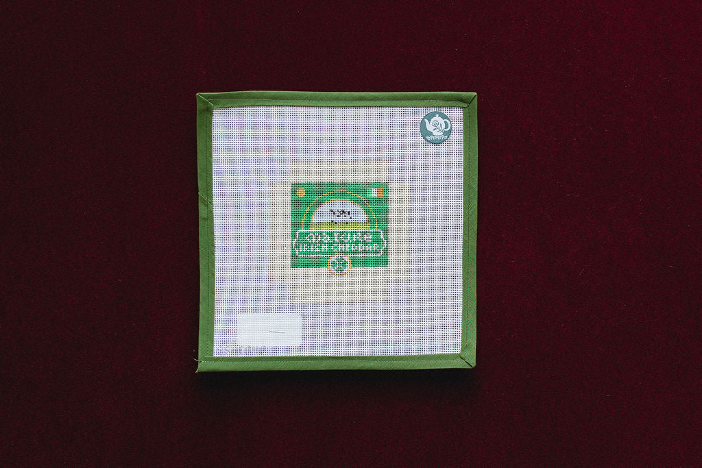 3D Wedge of Irish Cheese-Canvas-Stitch Style-The Pepper Pot
