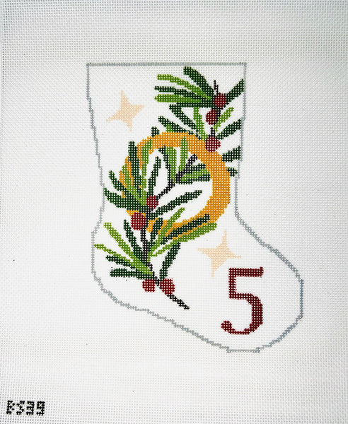 5 Golden Rings August Trunk Show-Needlepoint Canvas-KCN Designers-The Pepper Pot Barrington, IL