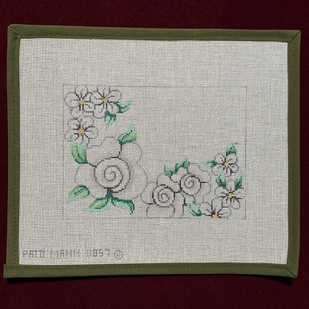 White Floral 5 x 7
