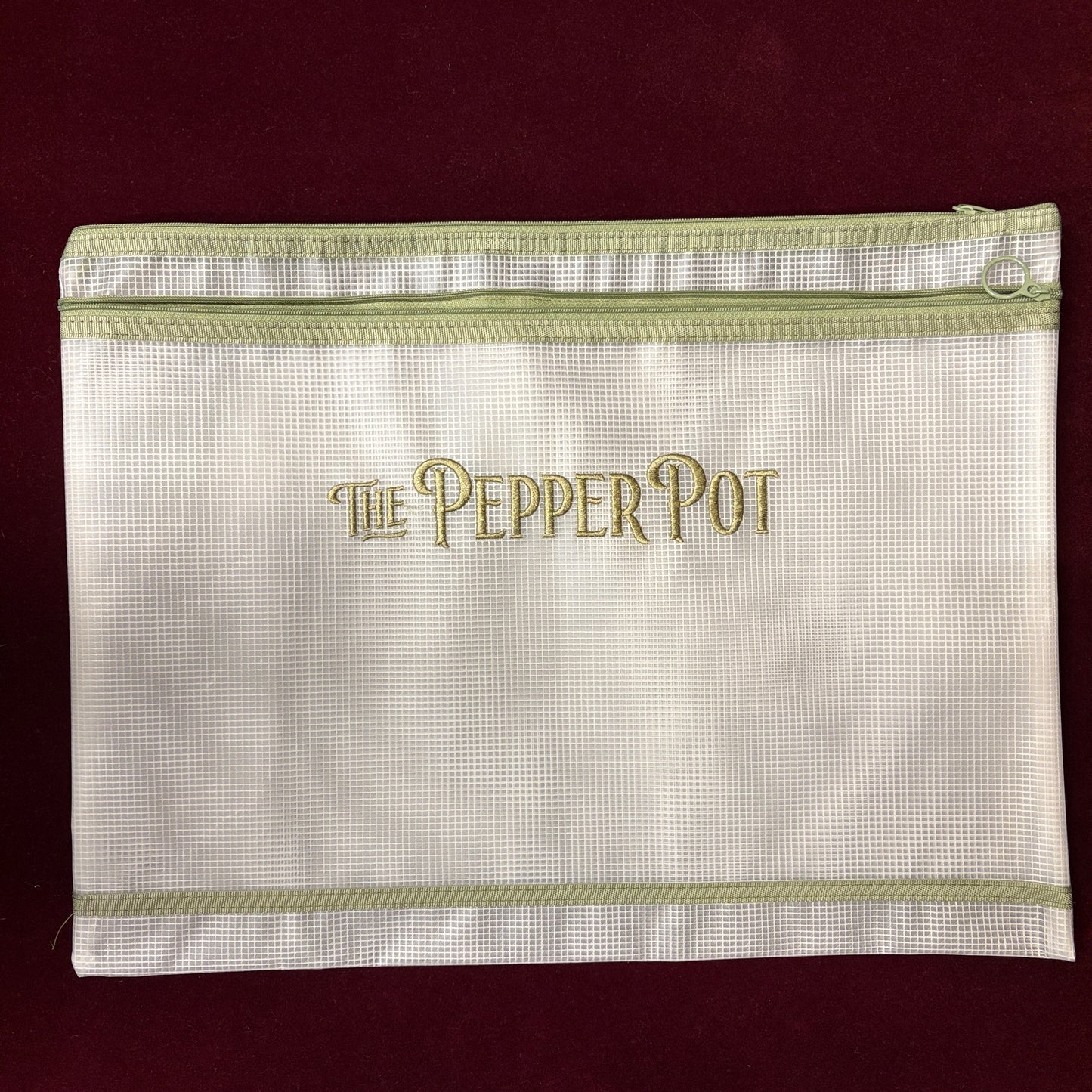 The Pepper Pot Embroidered Project Bag, EVA