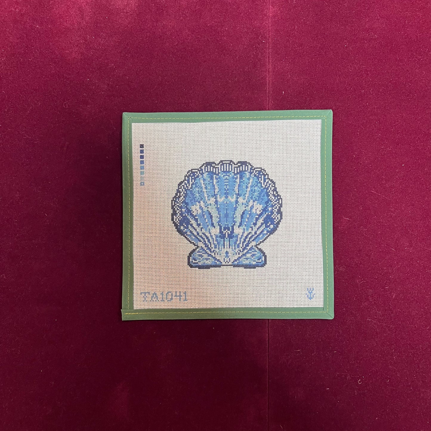Blue Scallop Ornament