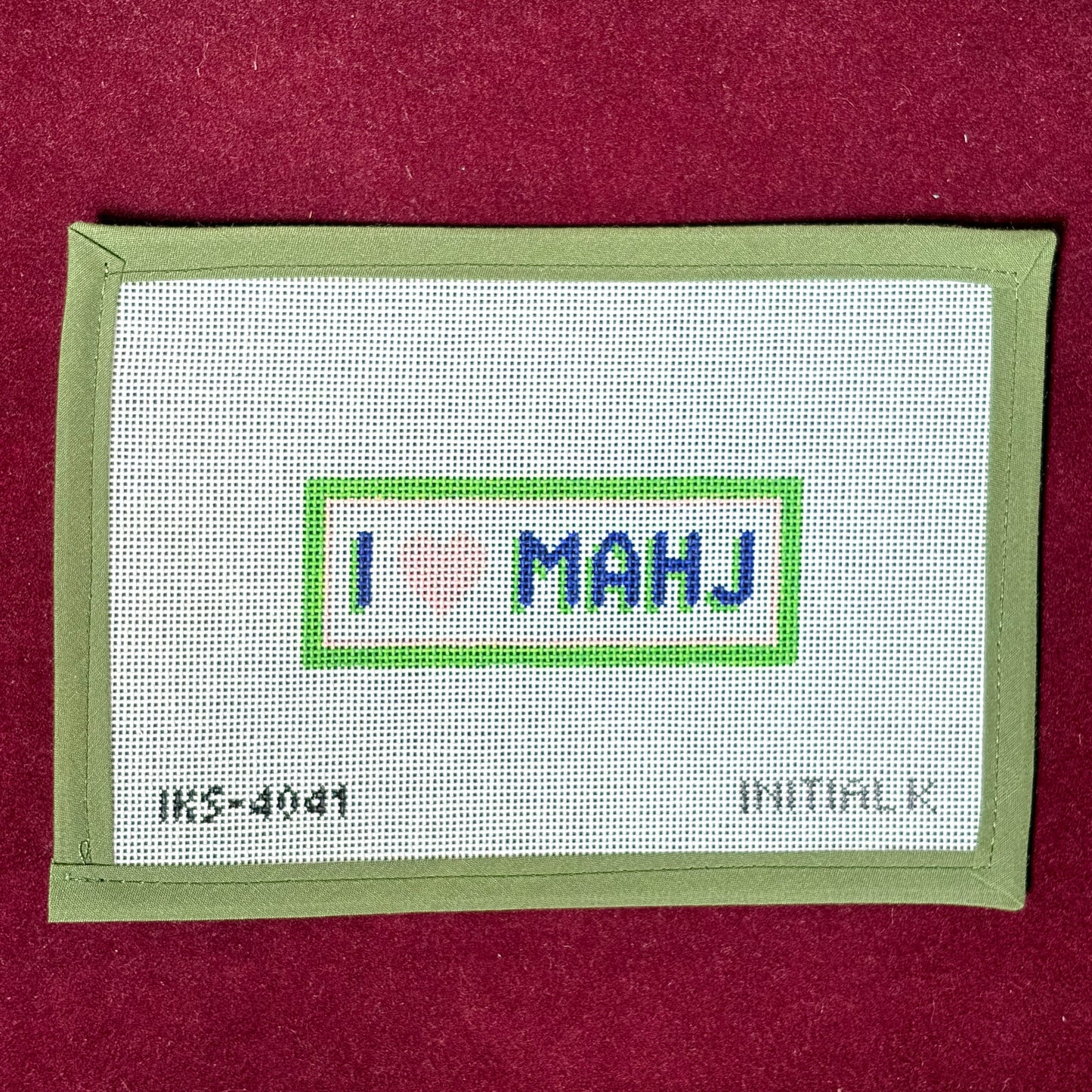 I Heart Mahj Bag Tag