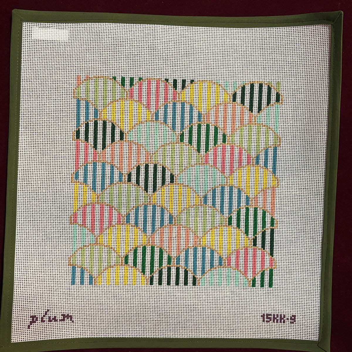 Stripes - Plum Stitchery