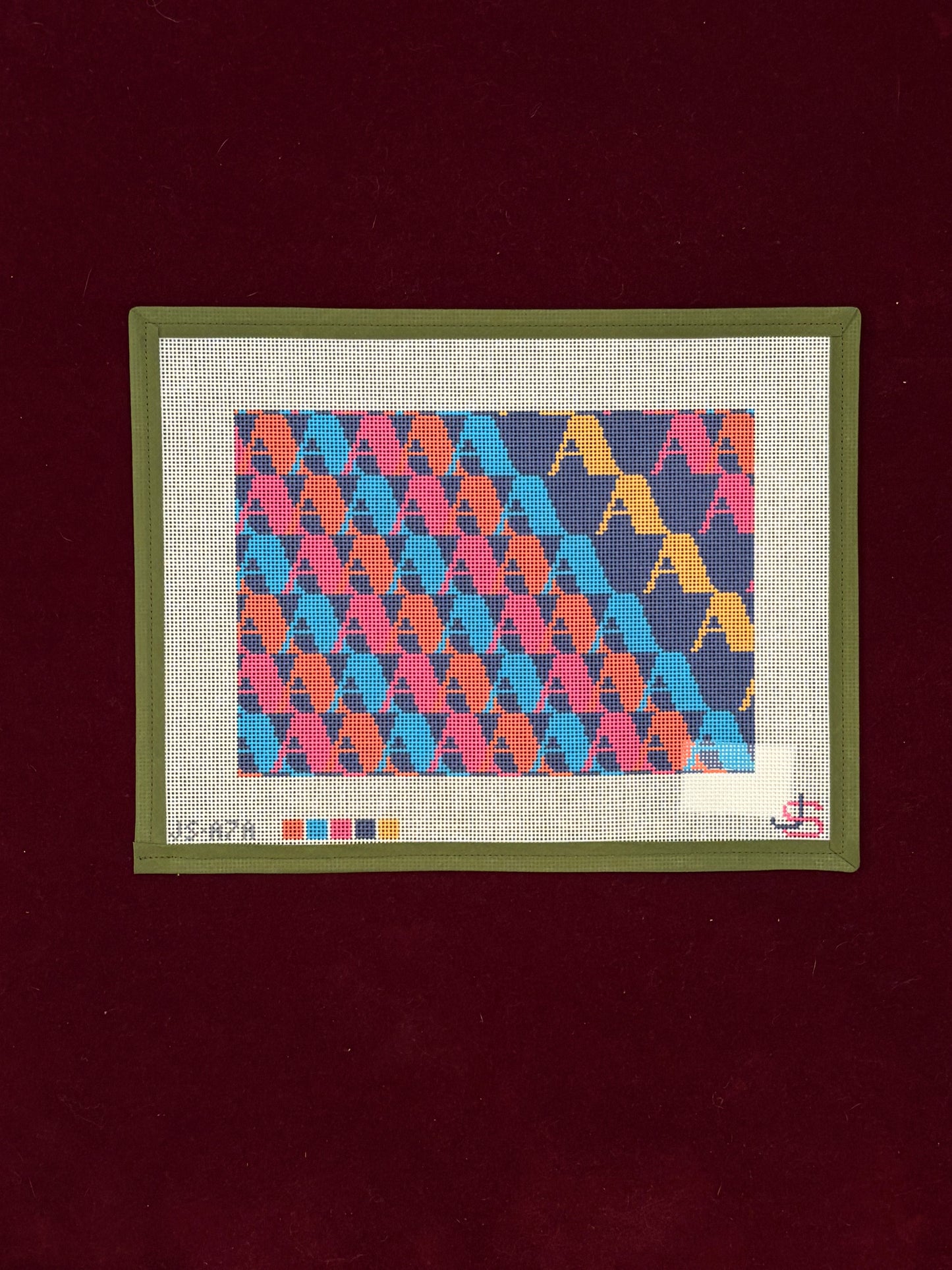 A Letter Clutch Canvas-Canvas-Jeni Sandberg-The Pepper Pot