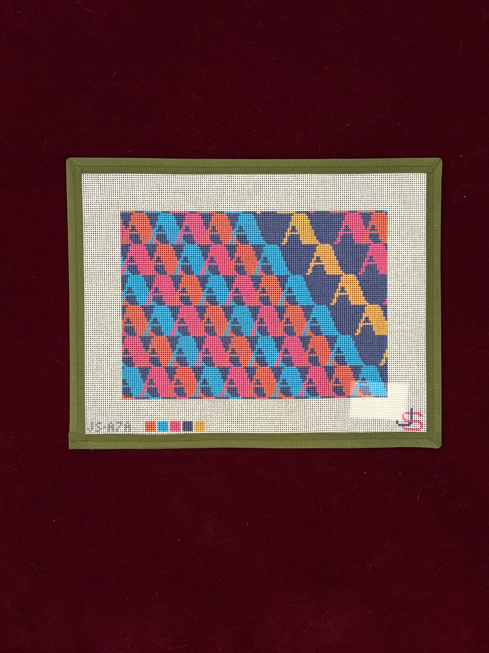 A Letter Clutch Canvas-Canvas-Jeni Sandberg-The Pepper Pot