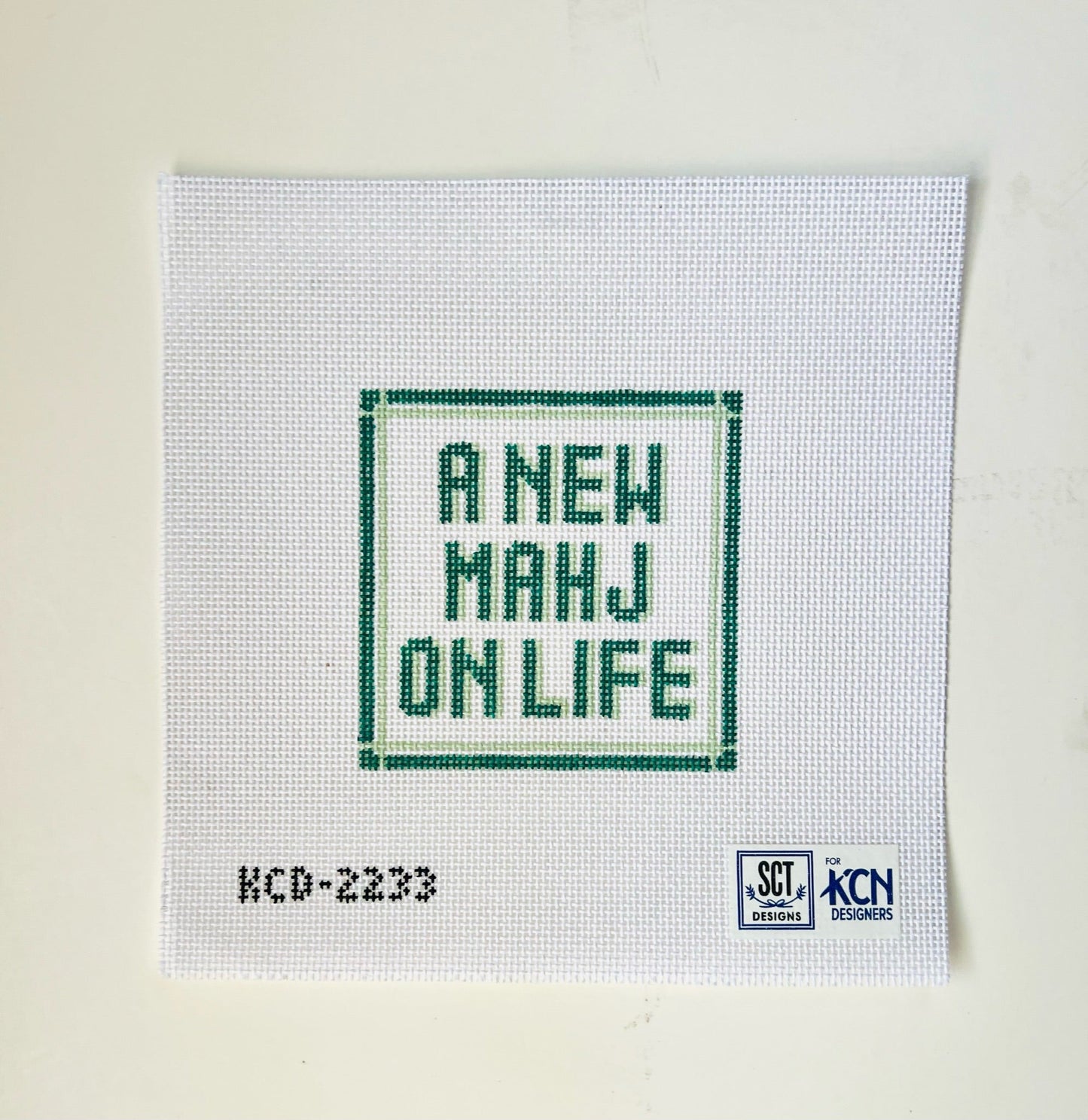 A New Mahj on Life August Trunk Show-Needlepoint Canvas-KCN Designers-The Pepper Pot Barrington, IL