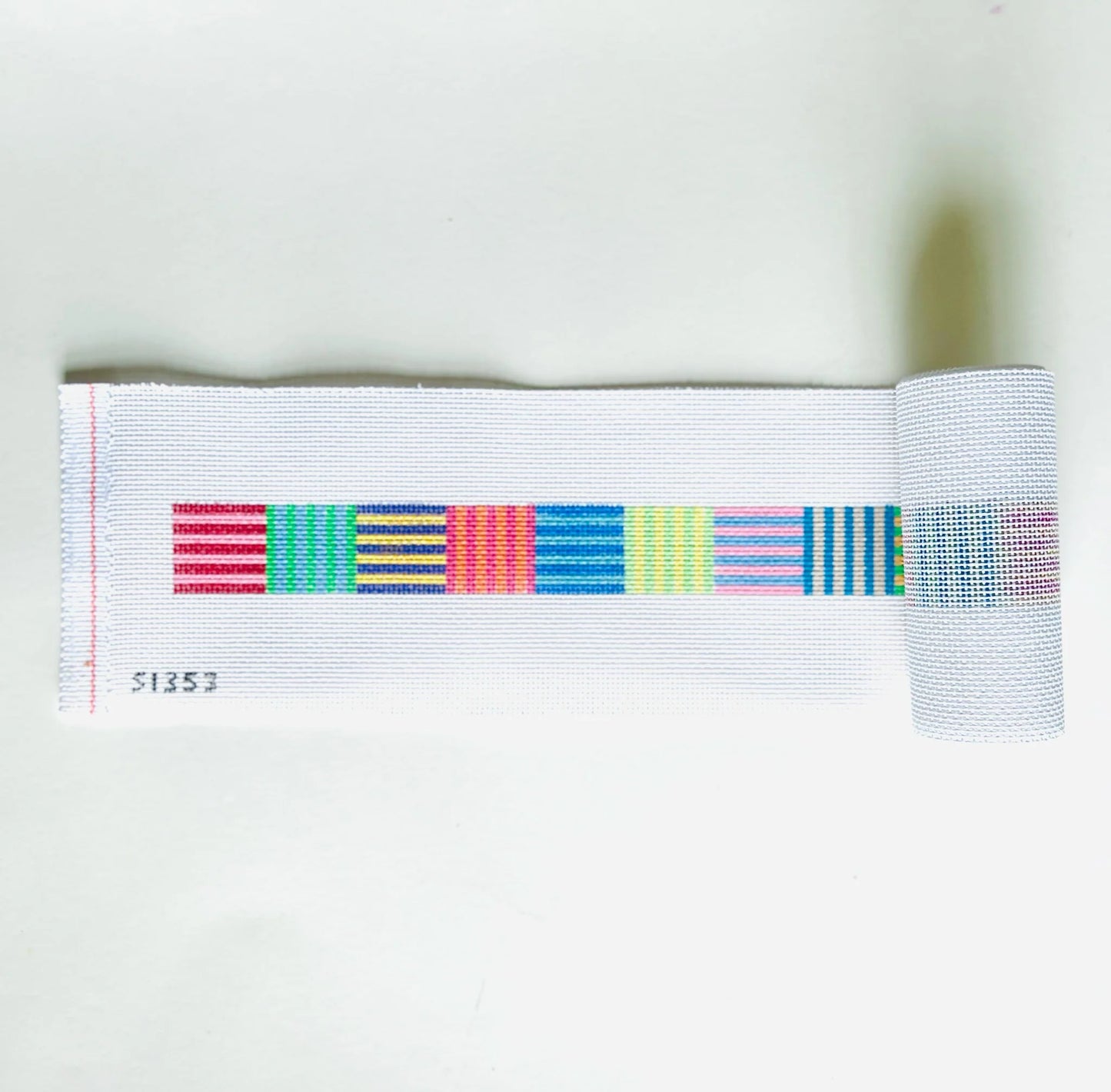 Abstract Stripes Purse Strap/Belt August Trunk Show-Needlepoint Canvas-KCN Designers-The Pepper Pot Barrington, IL
