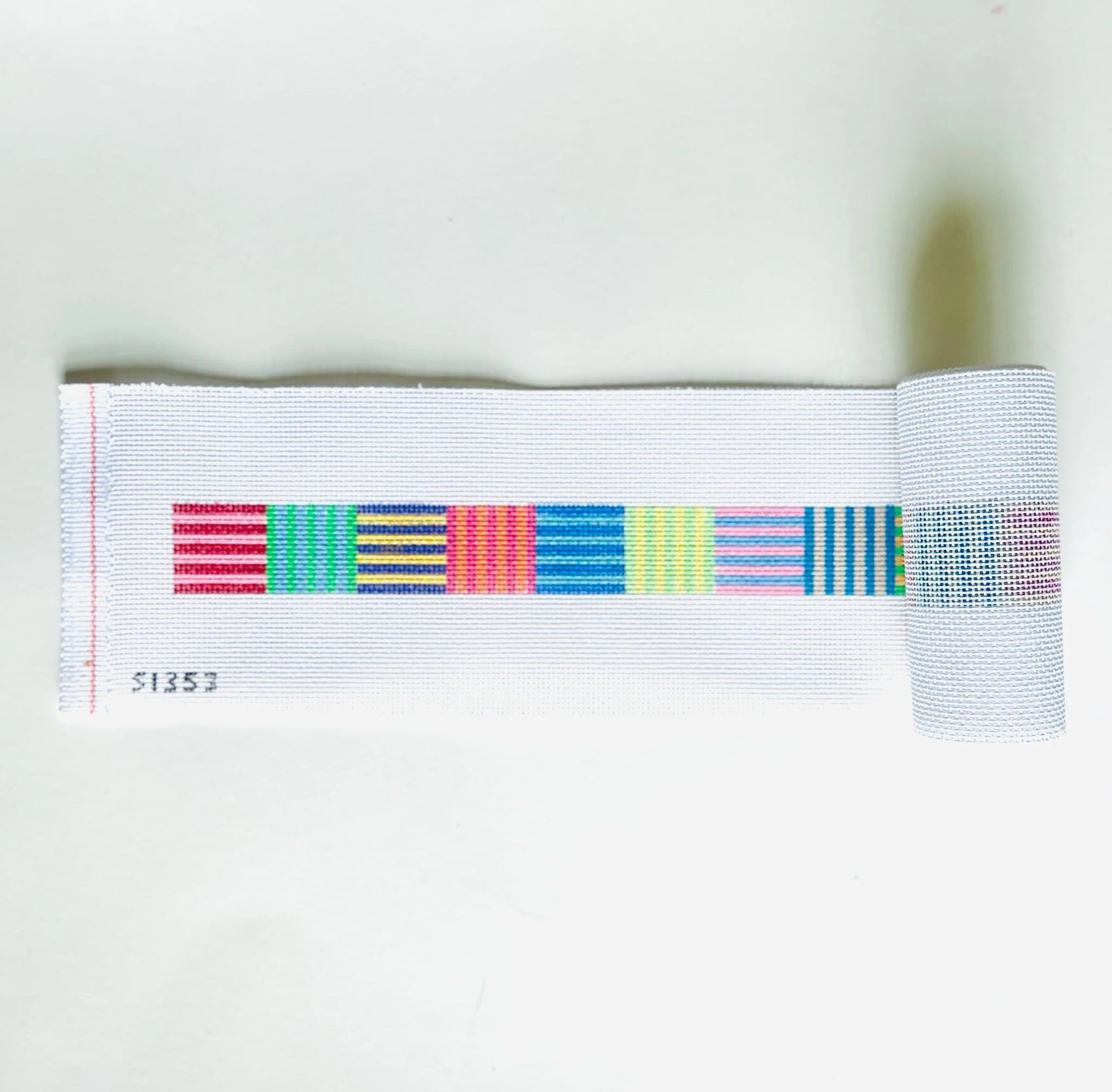 Abstract Stripes Purse Strap/Belt August Trunk Show-Needlepoint Canvas-KCN Designers-The Pepper Pot Barrington, IL