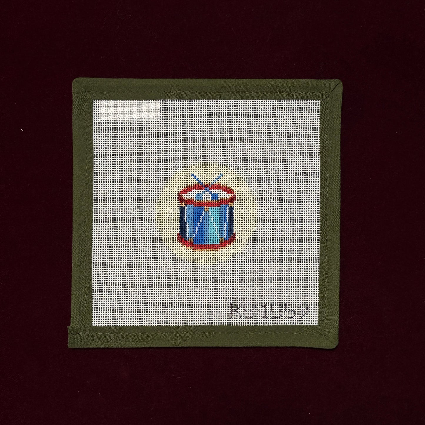 Advent Ornaments - Drum-Needlepoint Canvas-Bradley Needlepoint-The Pepper Pot Barrington, IL