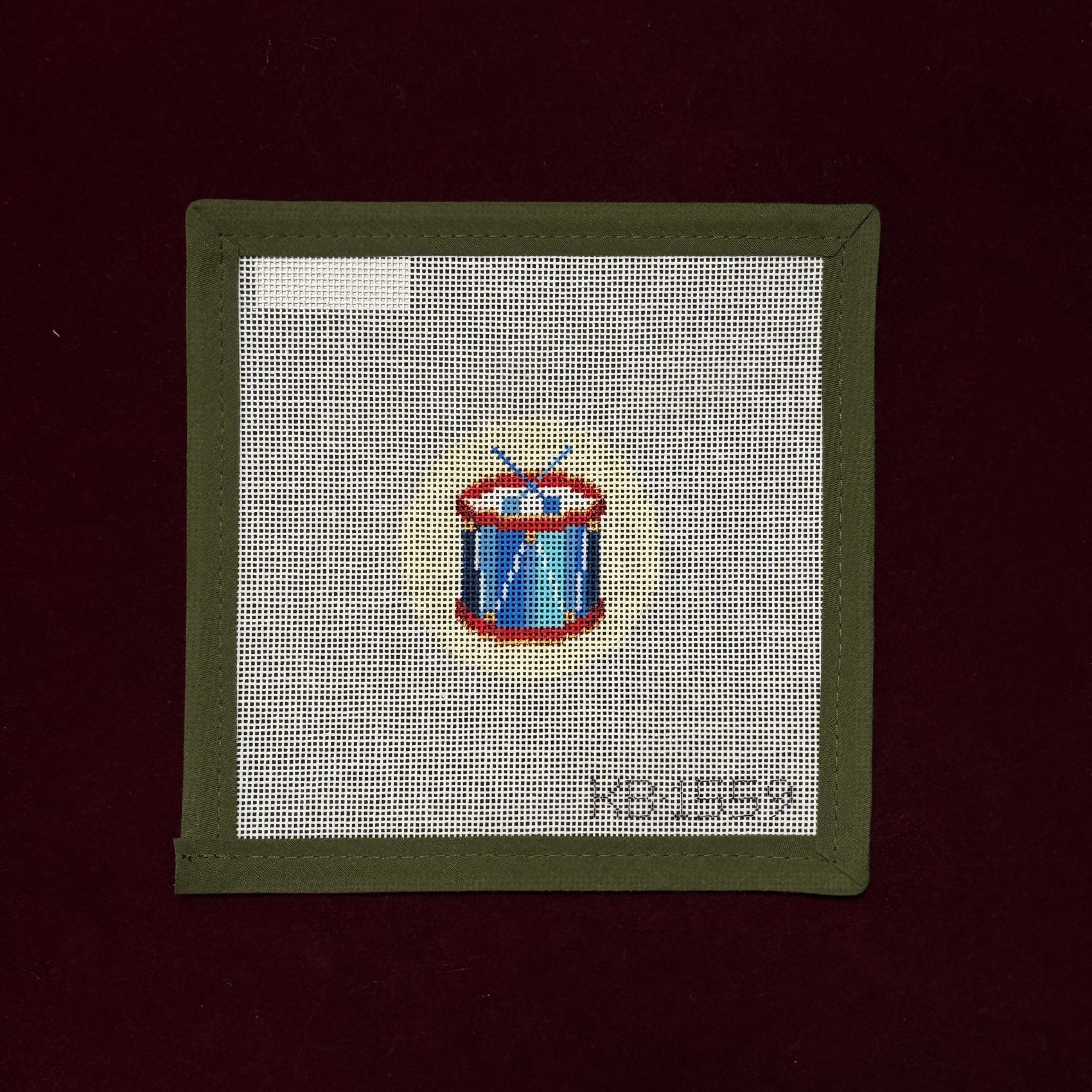 Advent Ornaments - Drum-Needlepoint Canvas-Bradley Needlepoint-The Pepper Pot Barrington, IL