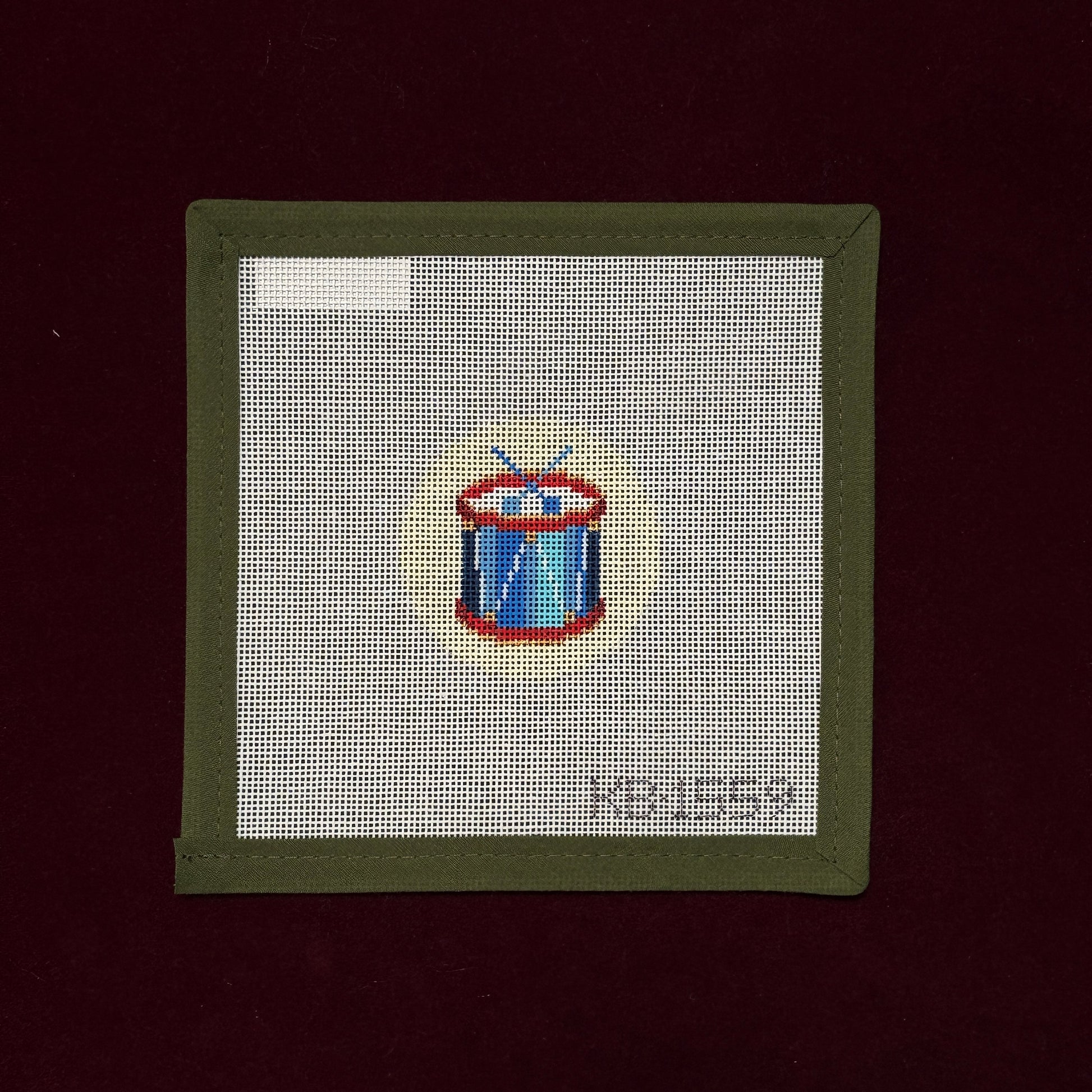 Advent Ornaments - Drum-Needlepoint Canvas-Bradley Needlepoint-The Pepper Pot Barrington, IL