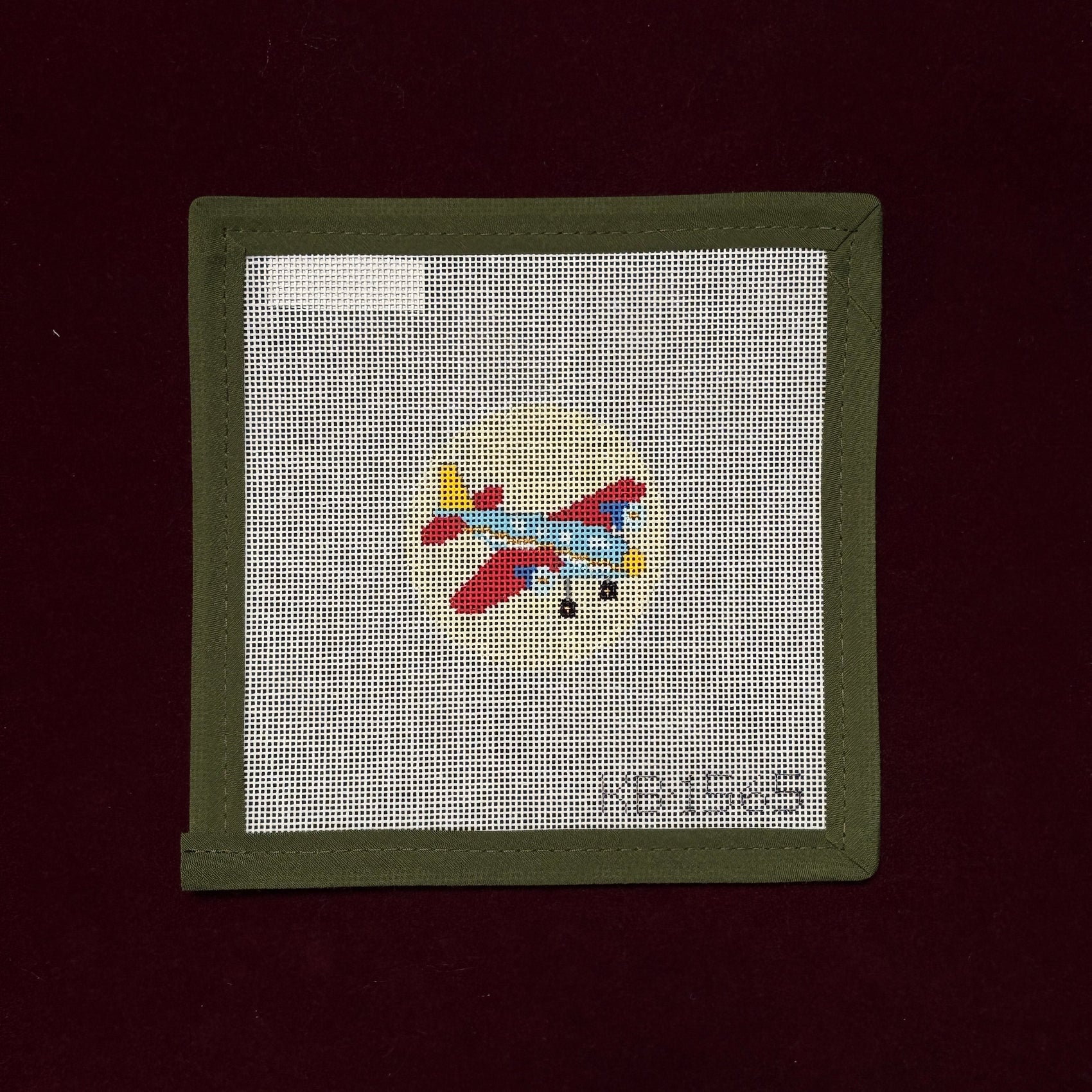 Advent Ornaments - Plane-Needlepoint Canvas-Bradley Needlepoint-The Pepper Pot Barrington, IL