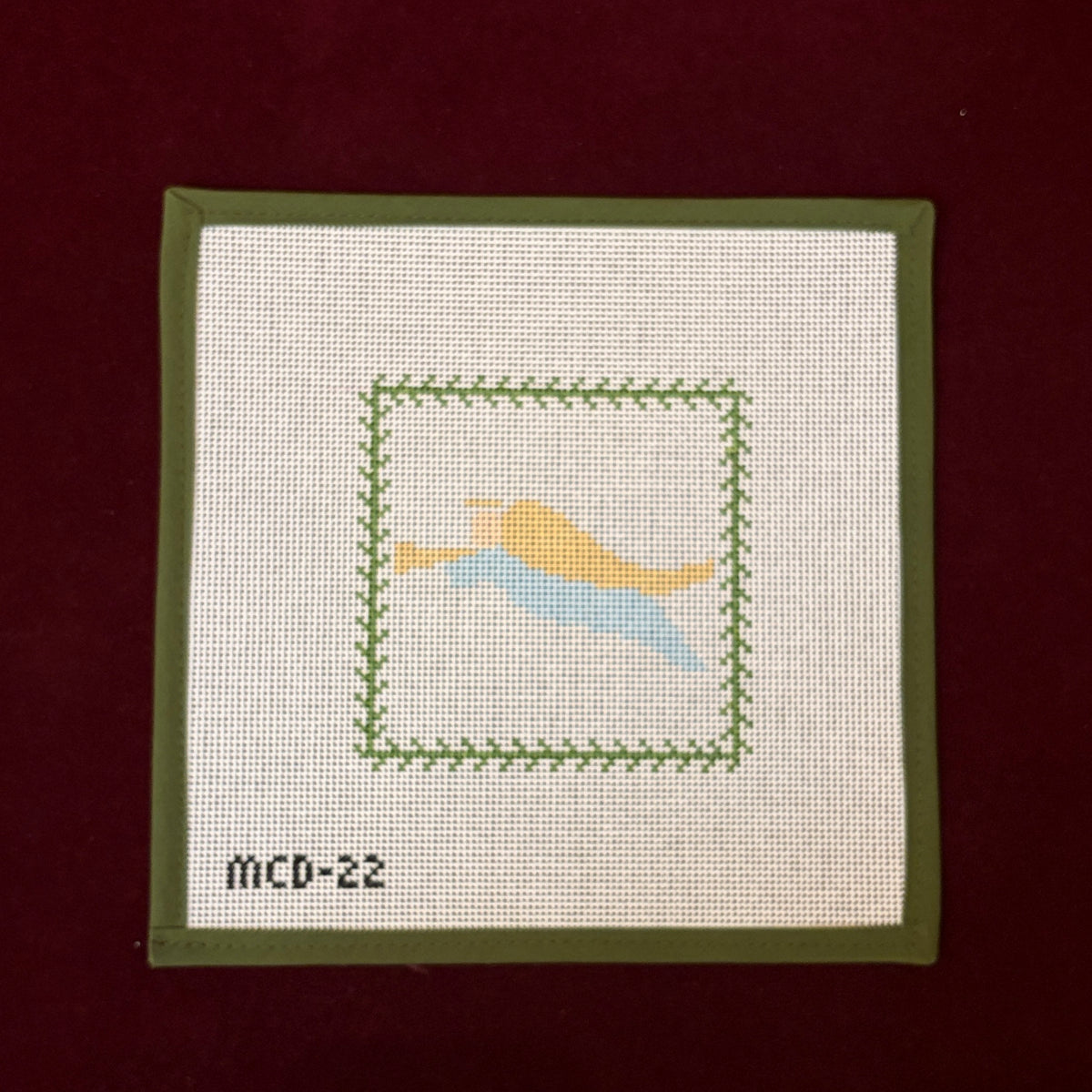 Angel-Needlepoint Canvas-Walker's Needlepoint-The Pepper Pot Barrington, IL