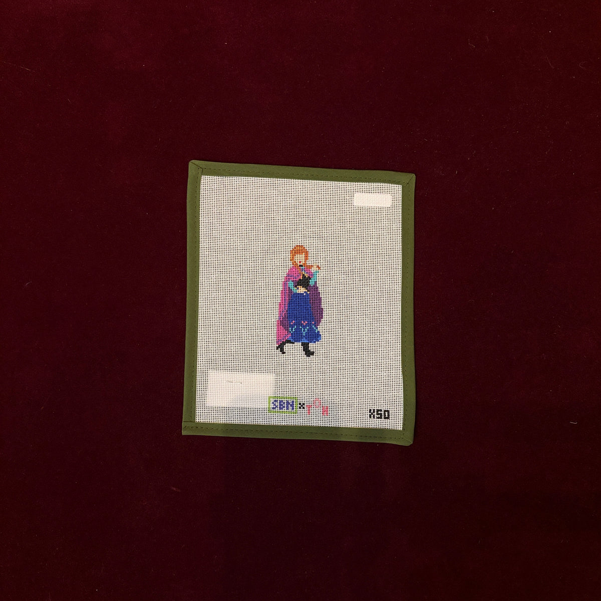 Anna (Princess Series)-Needlepoint Canvas-Susan Battle Needlepoint-The Pepper Pot Barrington, IL
