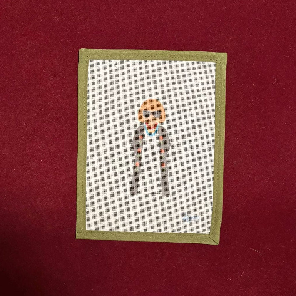 Anna Wintour-Needlepoint Canvas-Moore Stitching-The Pepper Pot Barrington, IL