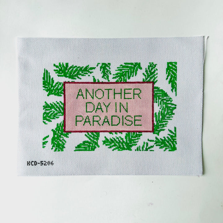 Another Day in Paradise August Trunk Show-Needlepoint Canvas-KCN Designers-The Pepper Pot Barrington, IL