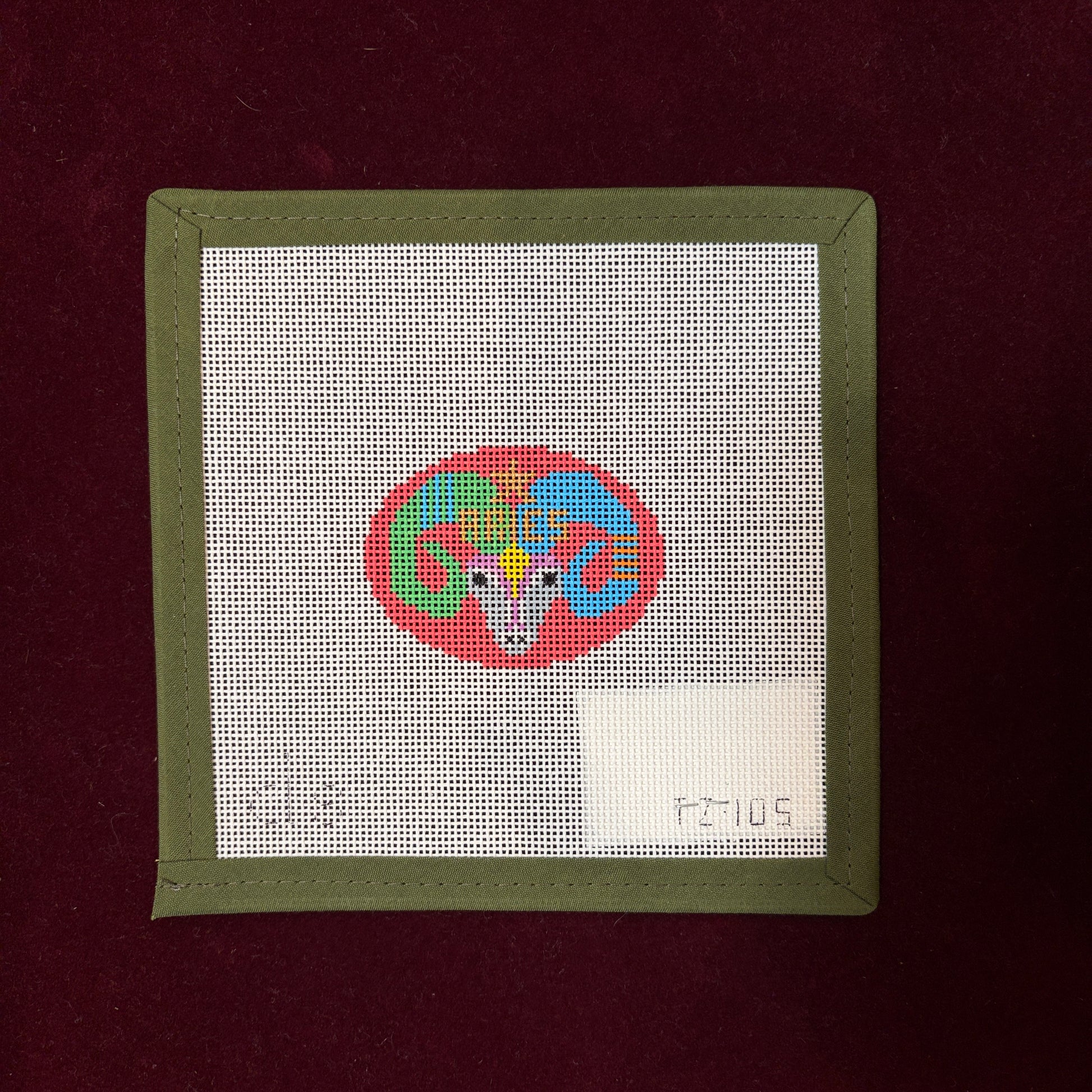 Aries Tag Design-Needlepoint Canvas-Doolitte Stitchery-The Pepper Pot Barrington, IL