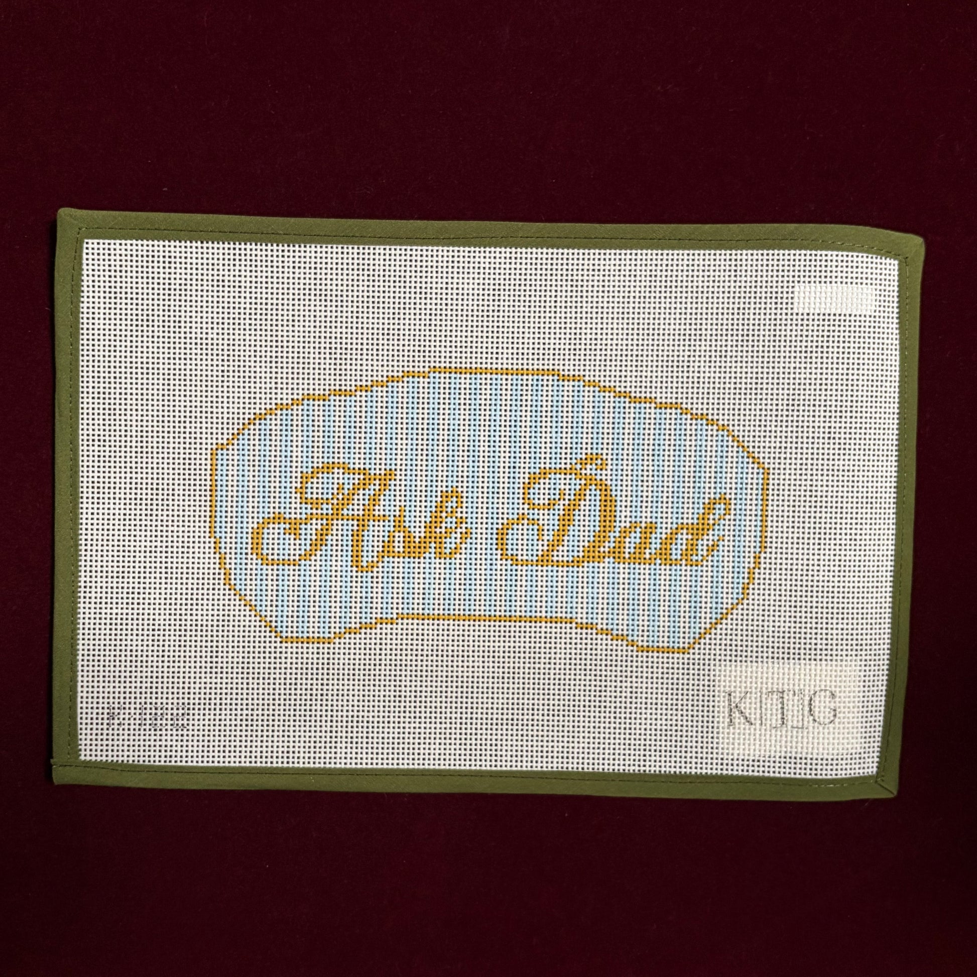 Ask Dad Sleep Mask-Canvas-KTG Needlepoint-The Pepper Pot