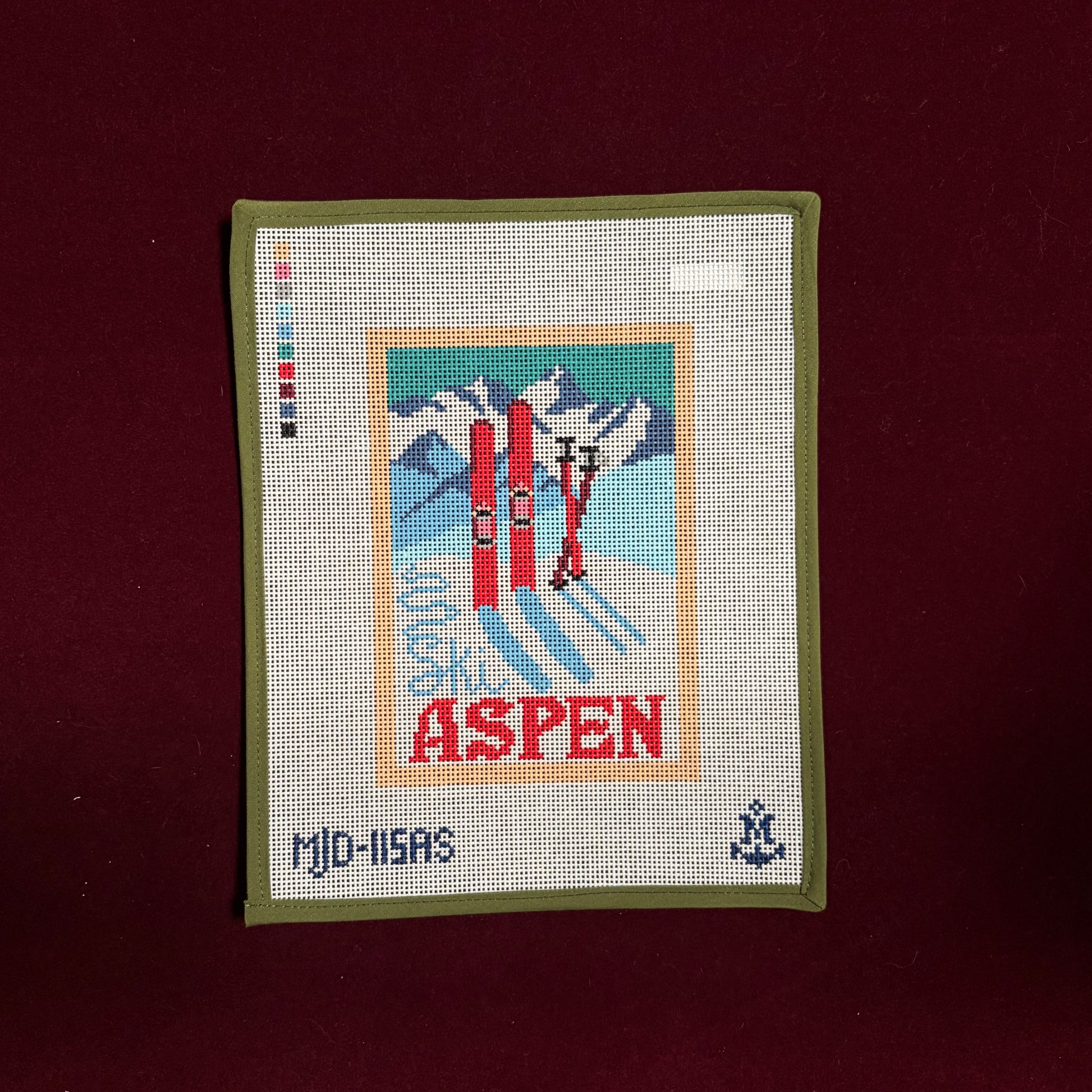 Aspen Vintage Ski Postcard-Canvas-Morgan Julia Designs-The Pepper Pot