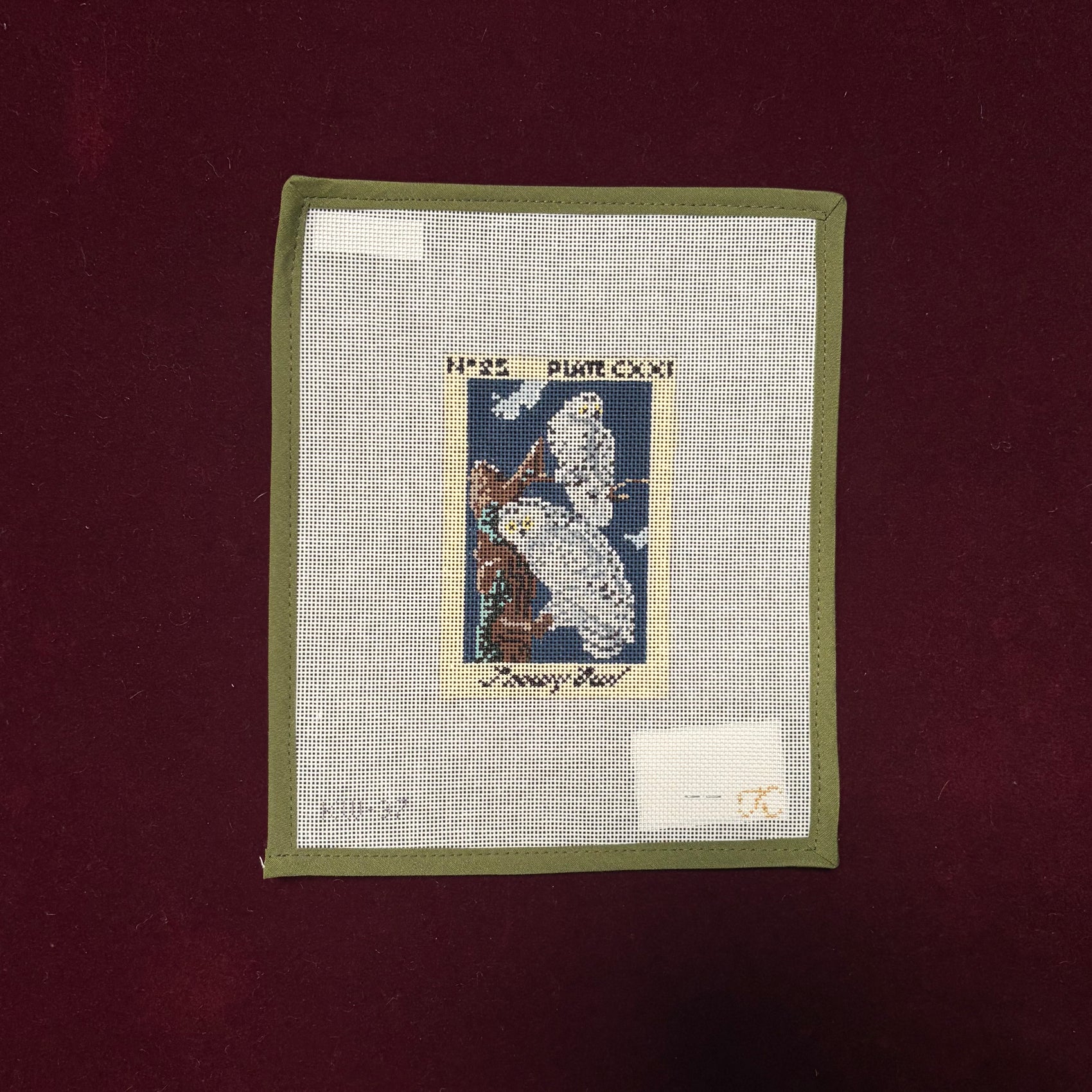 Audubon Snowy Owl-Canvas-The Gingham Stitchery-The Pepper Pot