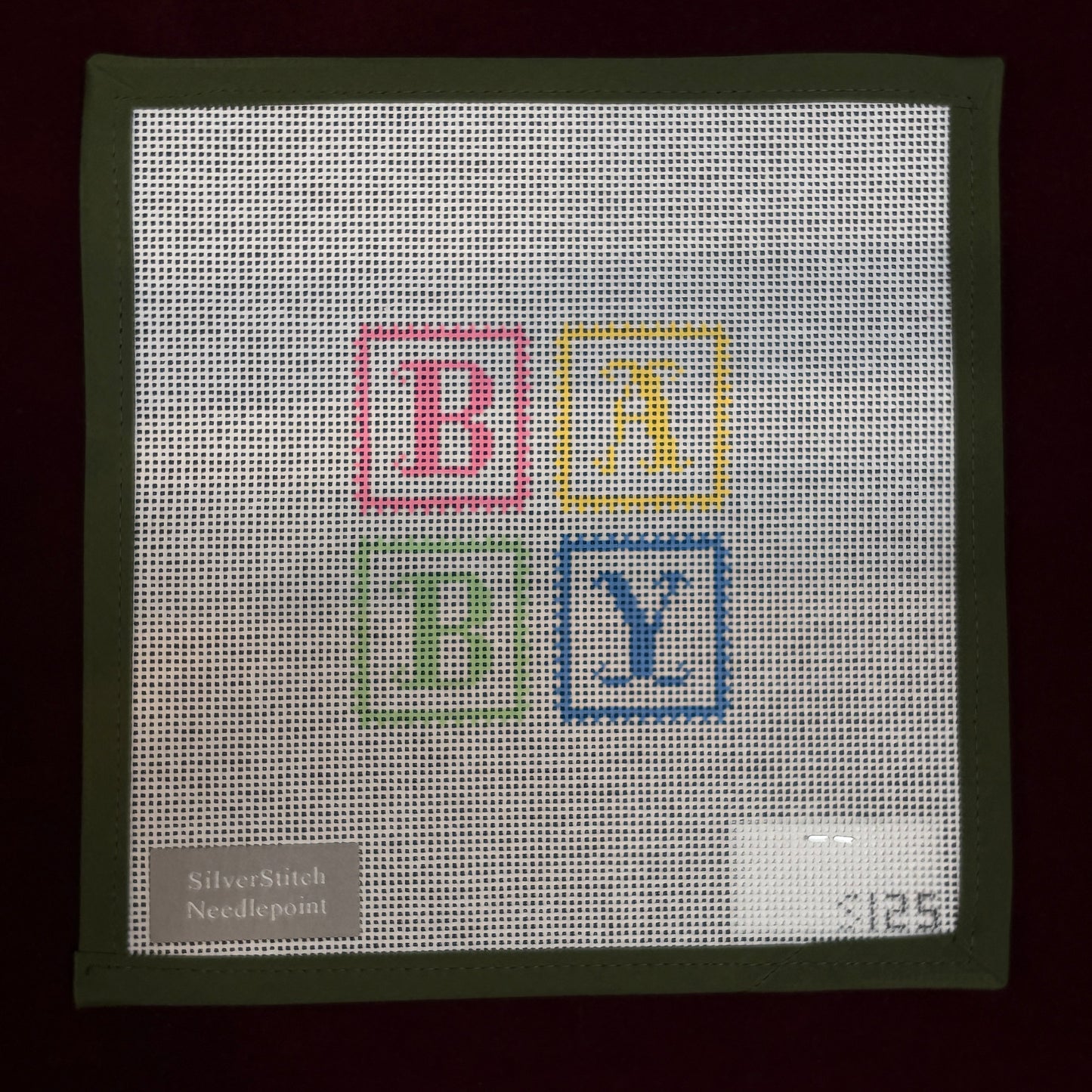 BABY Blocks-Needlepoint Canvas-Corn & Cod Designs-The Pepper Pot Barrington, IL