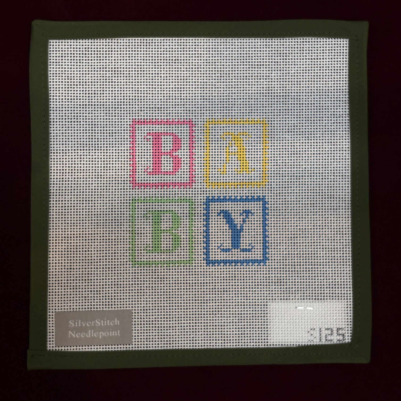 BABY Blocks-Needlepoint Canvas-Corn & Cod Designs-The Pepper Pot Barrington, IL