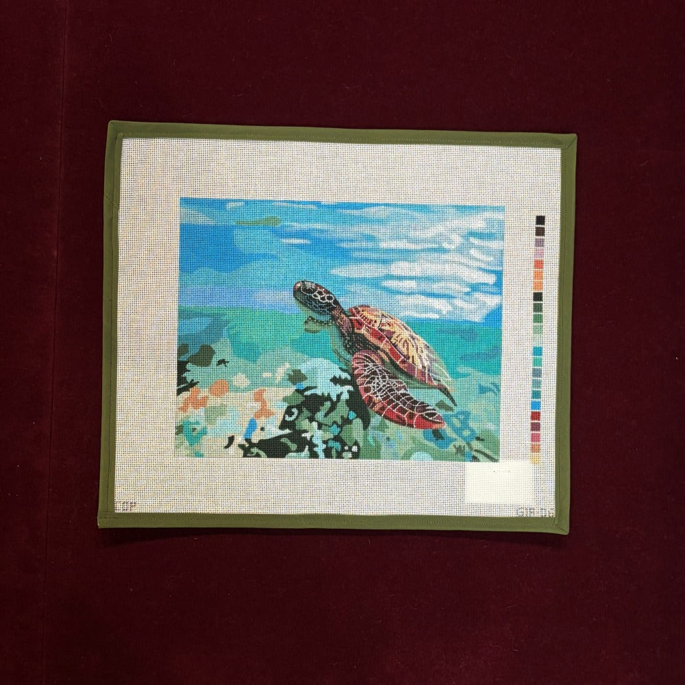 Baby Sea Turtle-Needlepoint Canvas-Colors of Praise-The Pepper Pot Barrington, IL