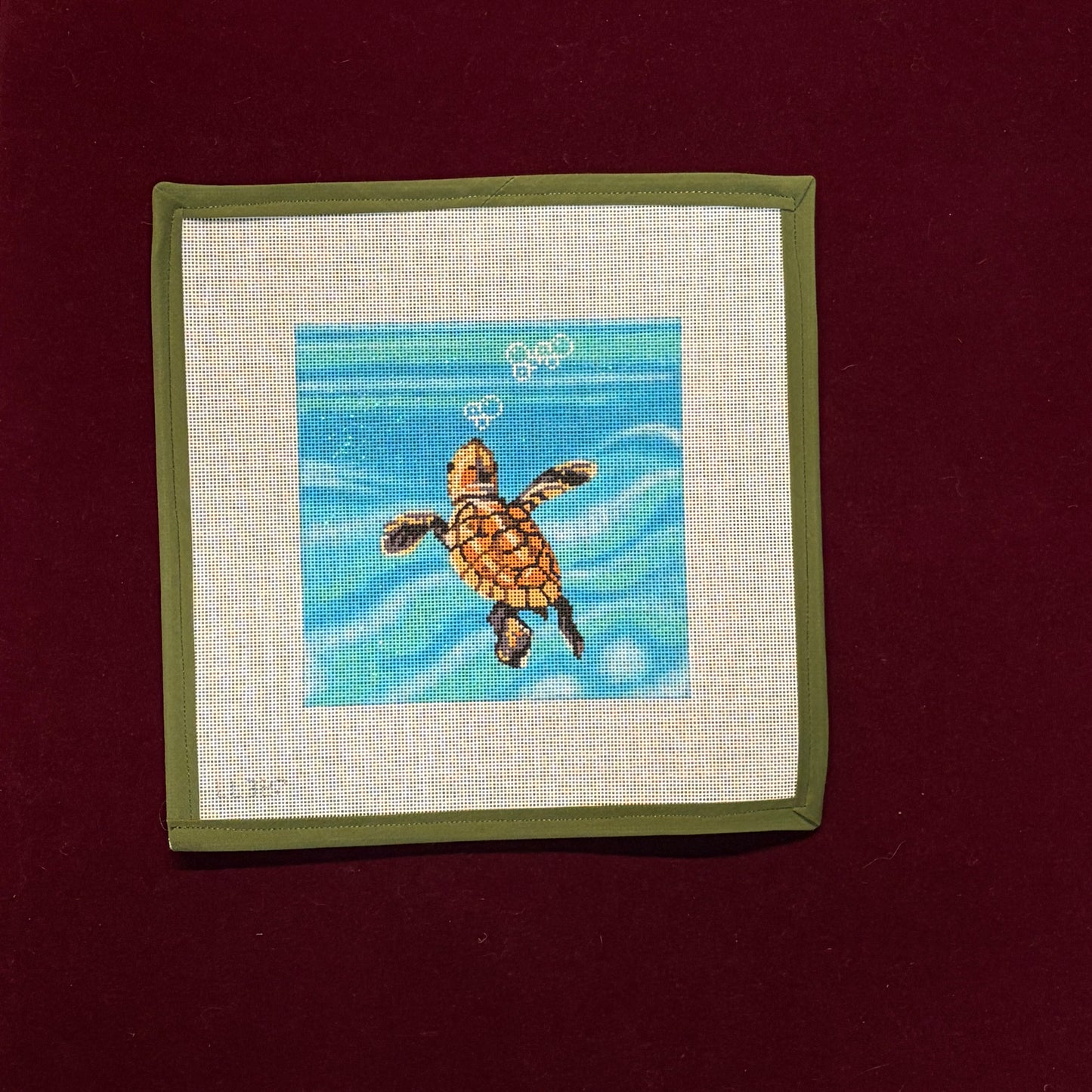 Baby Sea Turtle Swimming-Canvas-Labors of Love-The Pepper Pot