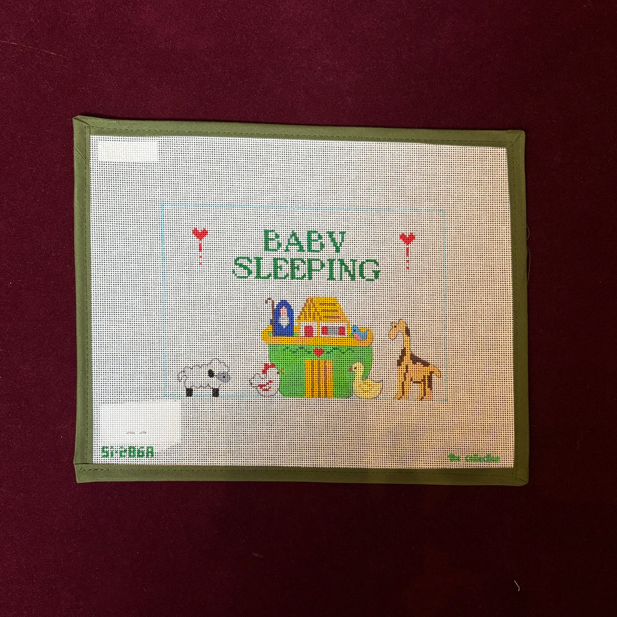 Baby's Sleeping Noah's Ark-Needlepoint Canvas-The Collection Designs-The Pepper Pot Barrington, IL