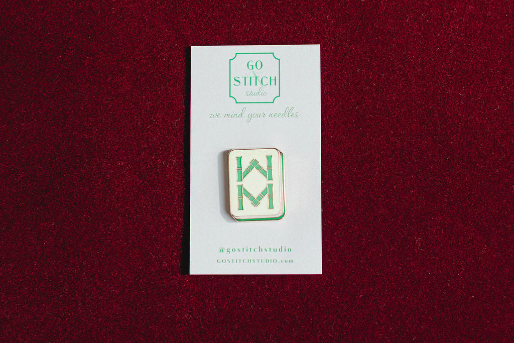 Bamboo Mahjong Needle Minder-Needle Minder-Go Stitch Studio-The Pepper Pot