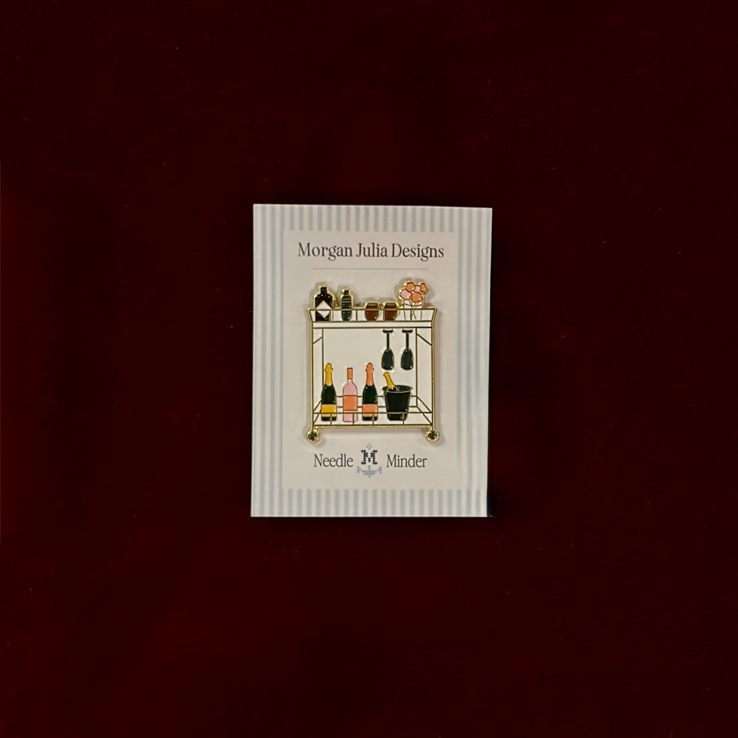 Bar Cart Needle Minder-Needle Minder-Morgan Julia Designs-Magnetic Needle Minder-The Pepper Pot-Barrington IL