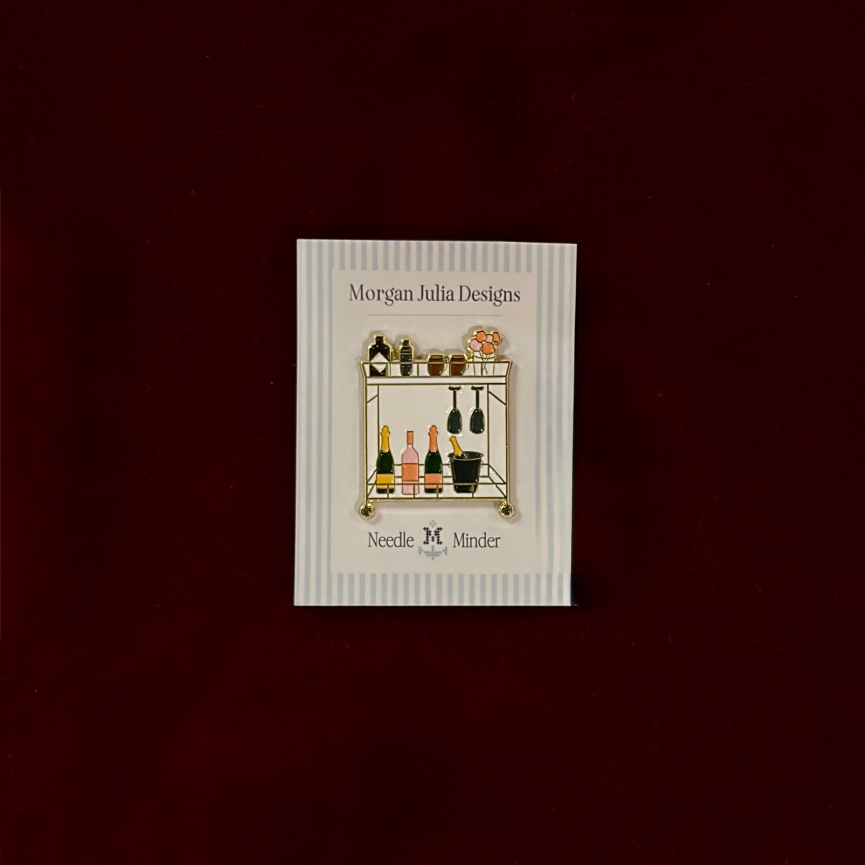 Bar Cart Needle Minder-Needle Minder-Morgan Julia Designs-Magnetic Needle Minder-The Pepper Pot-Barrington IL