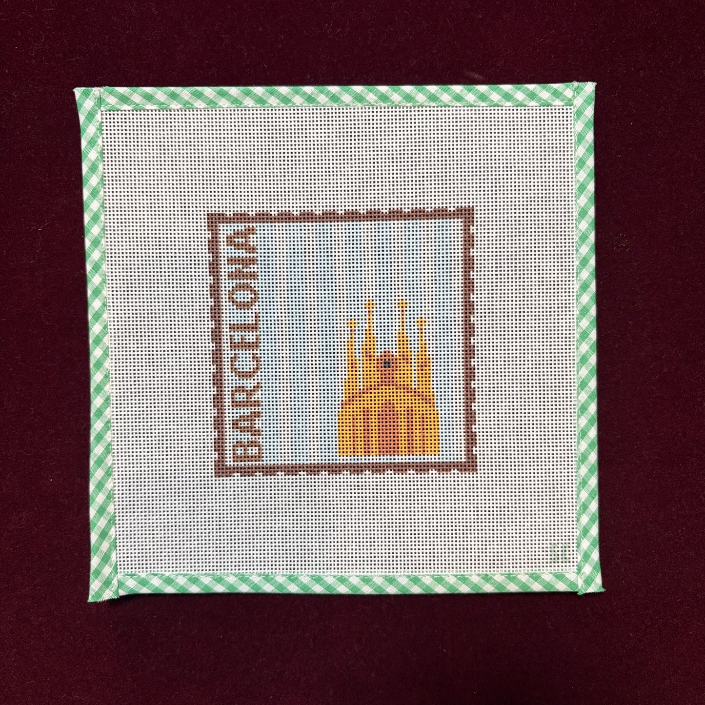 Barcelona-Needlepoint Canvas-Strawberry Club-The Pepper Pot Barrington, IL