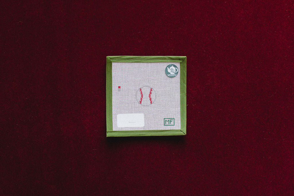 Baseball Mni-Canvas-MF Needlepoint-The Pepper Pot