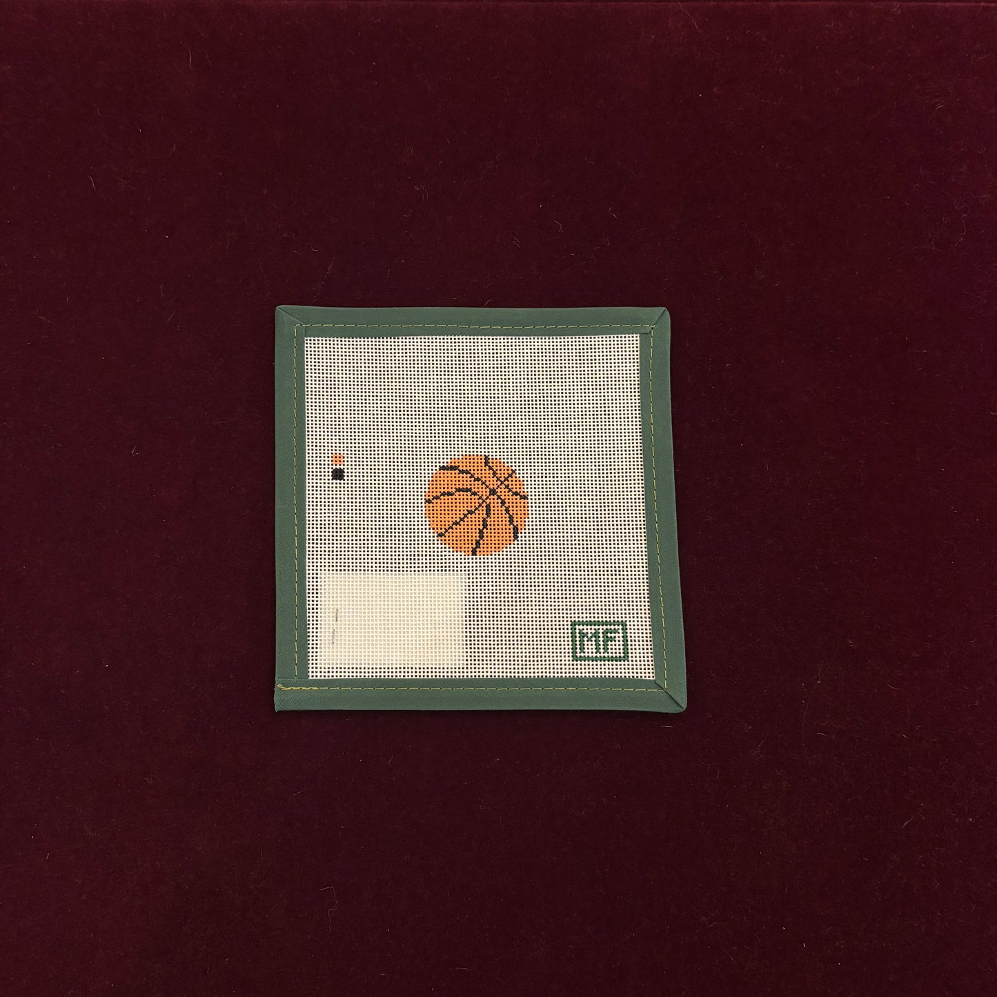 Basketball Mini-Canvas-MF Needlepoint-The Pepper Pot