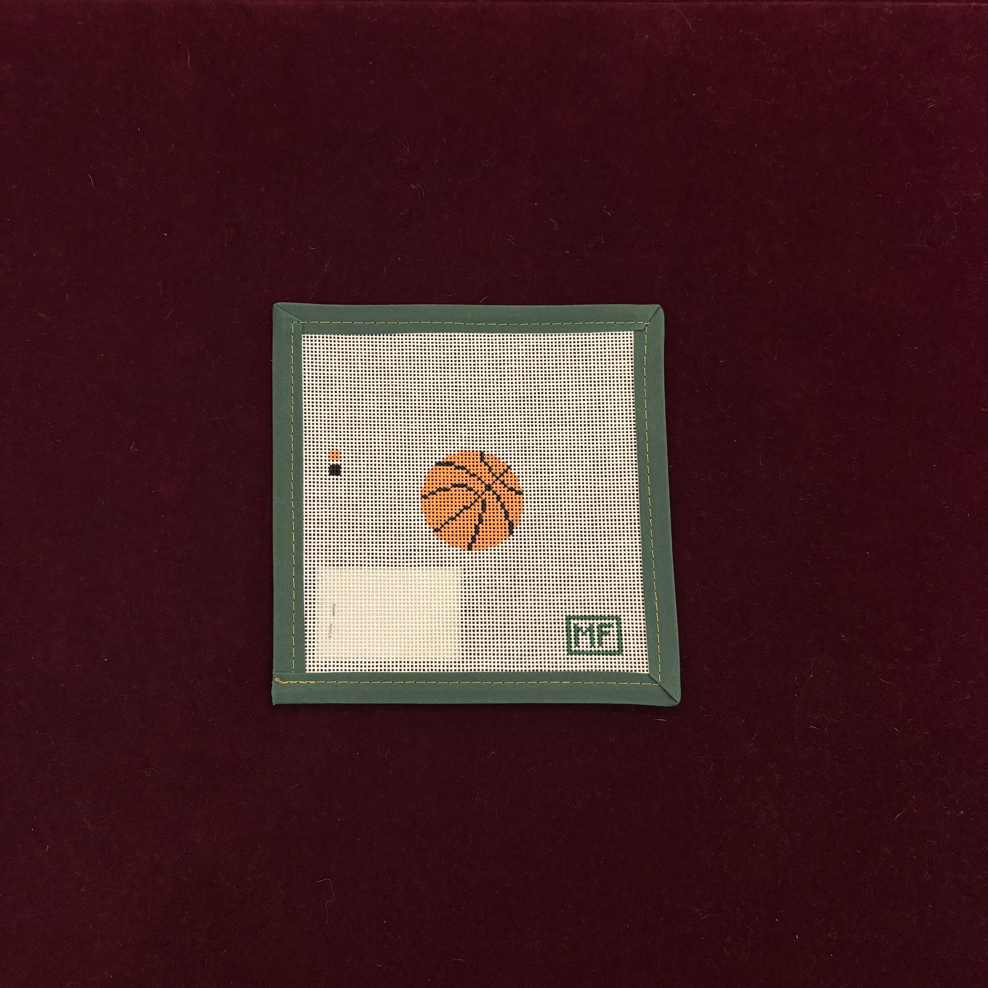 Basketball Mini-Canvas-MF Needlepoint-The Pepper Pot
