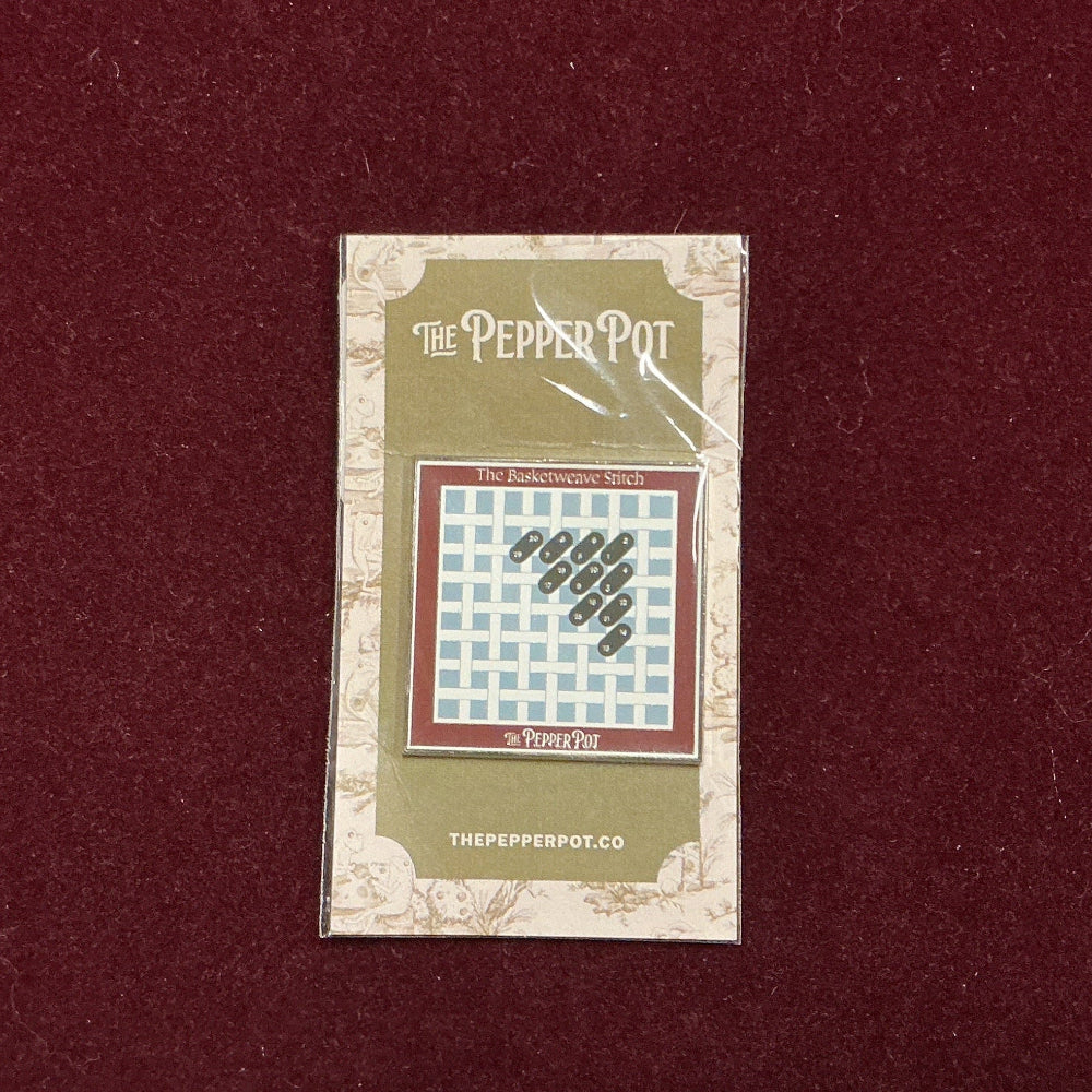 Basketweave The Pepper Pot Needle Minder-Needle Minder-The Pepper Pot-Magnetic Needle Minder-The Pepper Pot-Barrington IL
