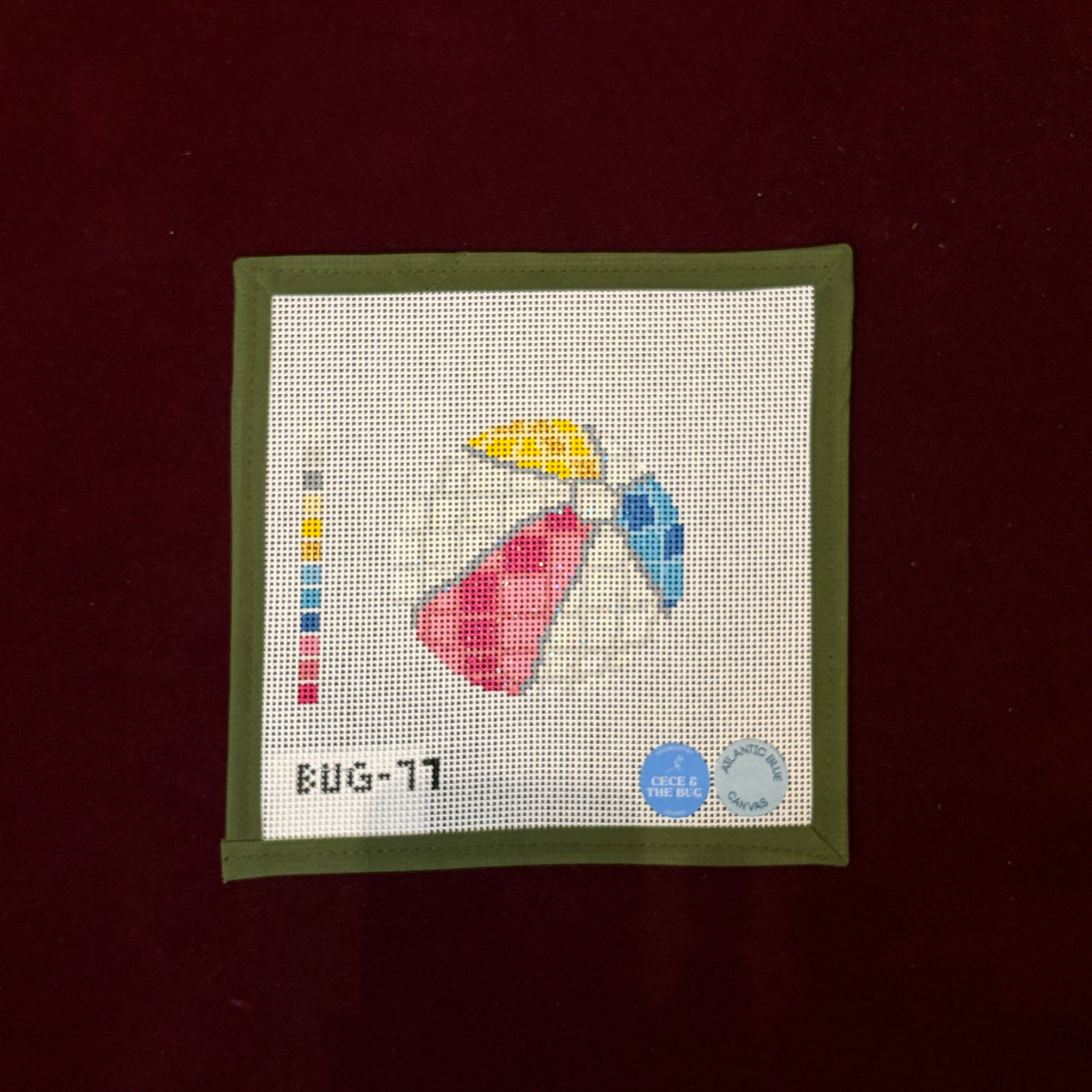 Beach Ball Disco-Needlepoint Canvas-Atlantic Blue Canvas-The Pepper Pot Barrington, IL