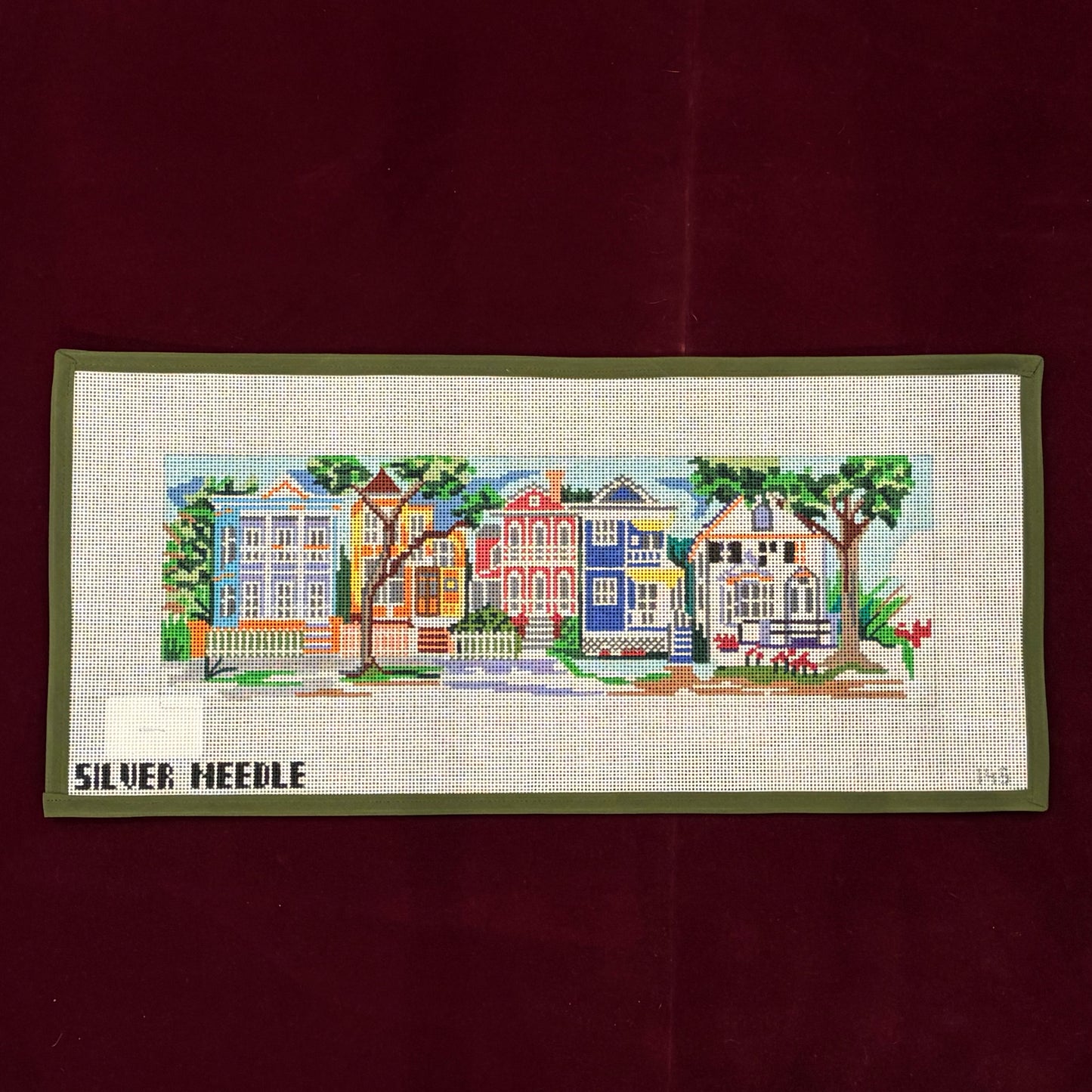 Beaufort Row Houses-Canvas-Silver Needle-The Pepper Pot