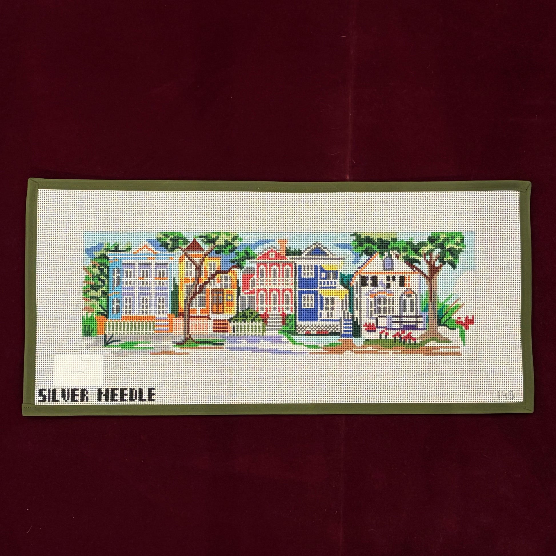 Beaufort Row Houses-Canvas-Silver Needle-The Pepper Pot