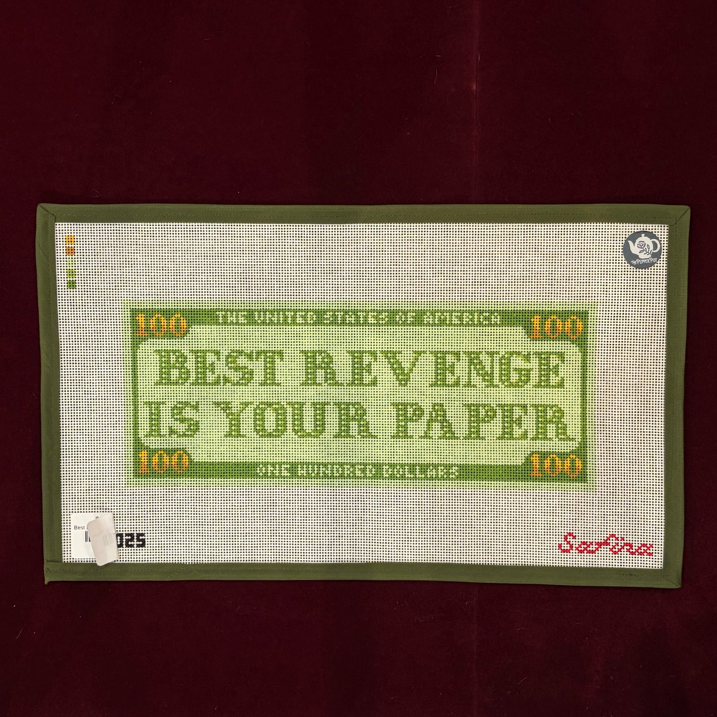 Best Revenge Is Your Paper-Canvas-Safira Stitches-The Pepper Pot