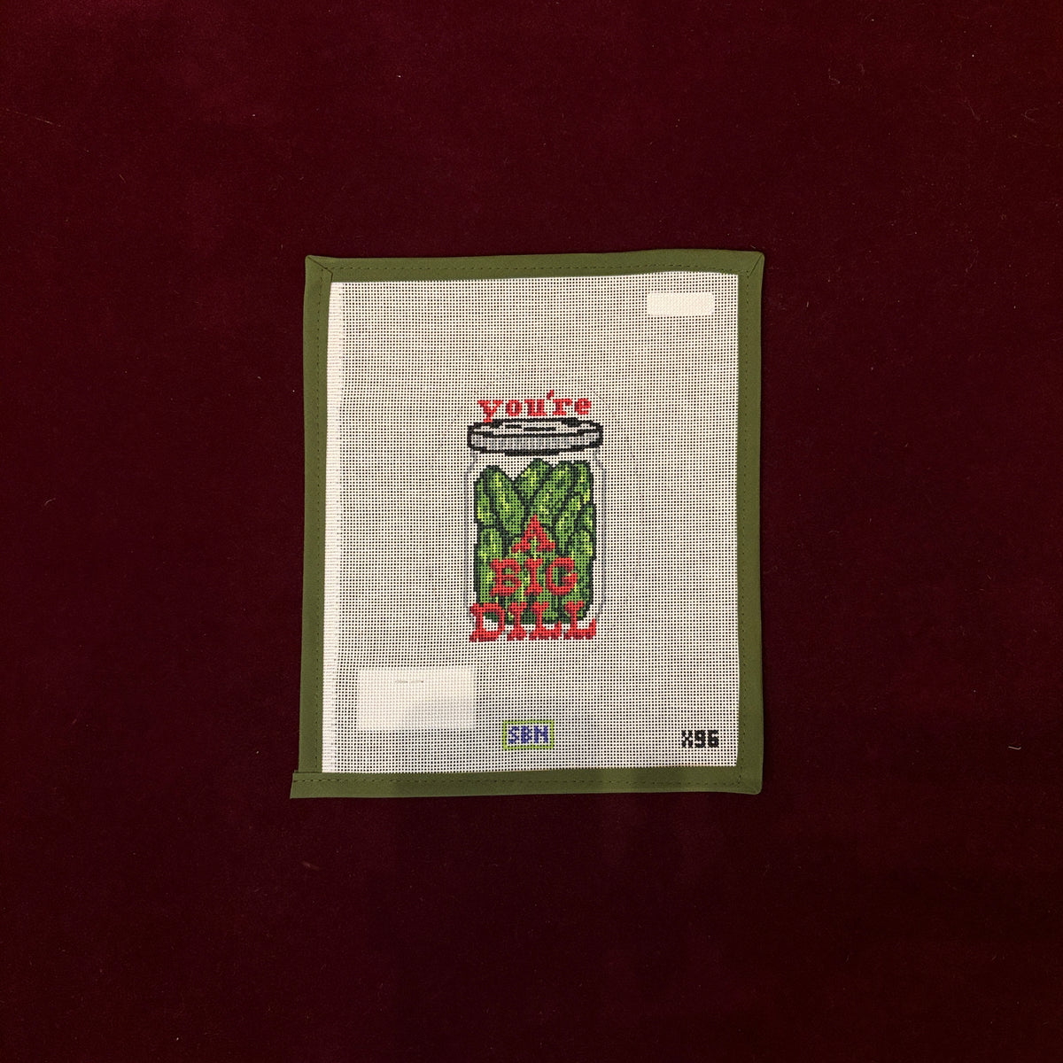 Big Dill-Needlepoint Canvas-Susan Battle Needlepoint-The Pepper Pot Barrington, IL