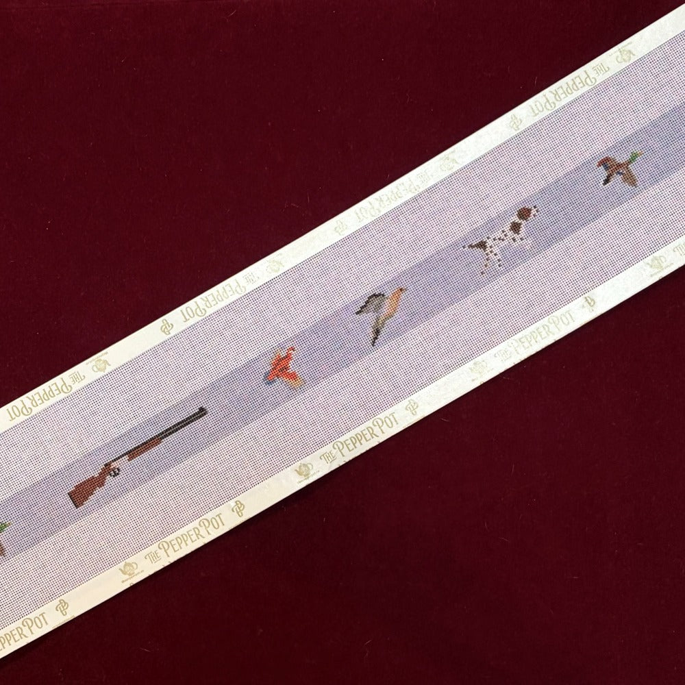 Bird Hunting Belt-Needlepoint Canvas-Needlepaint-The Pepper Pot Barrington, IL