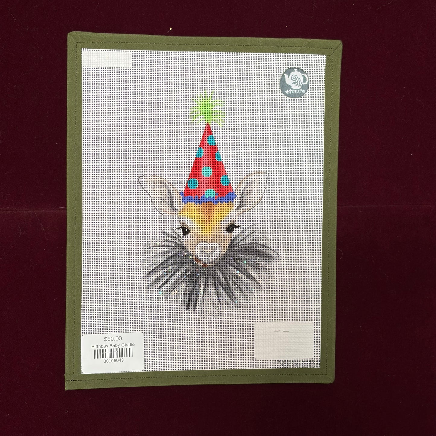 Birthday Baby Giraffe-Canvas-Colors of Praise-The Pepper Pot